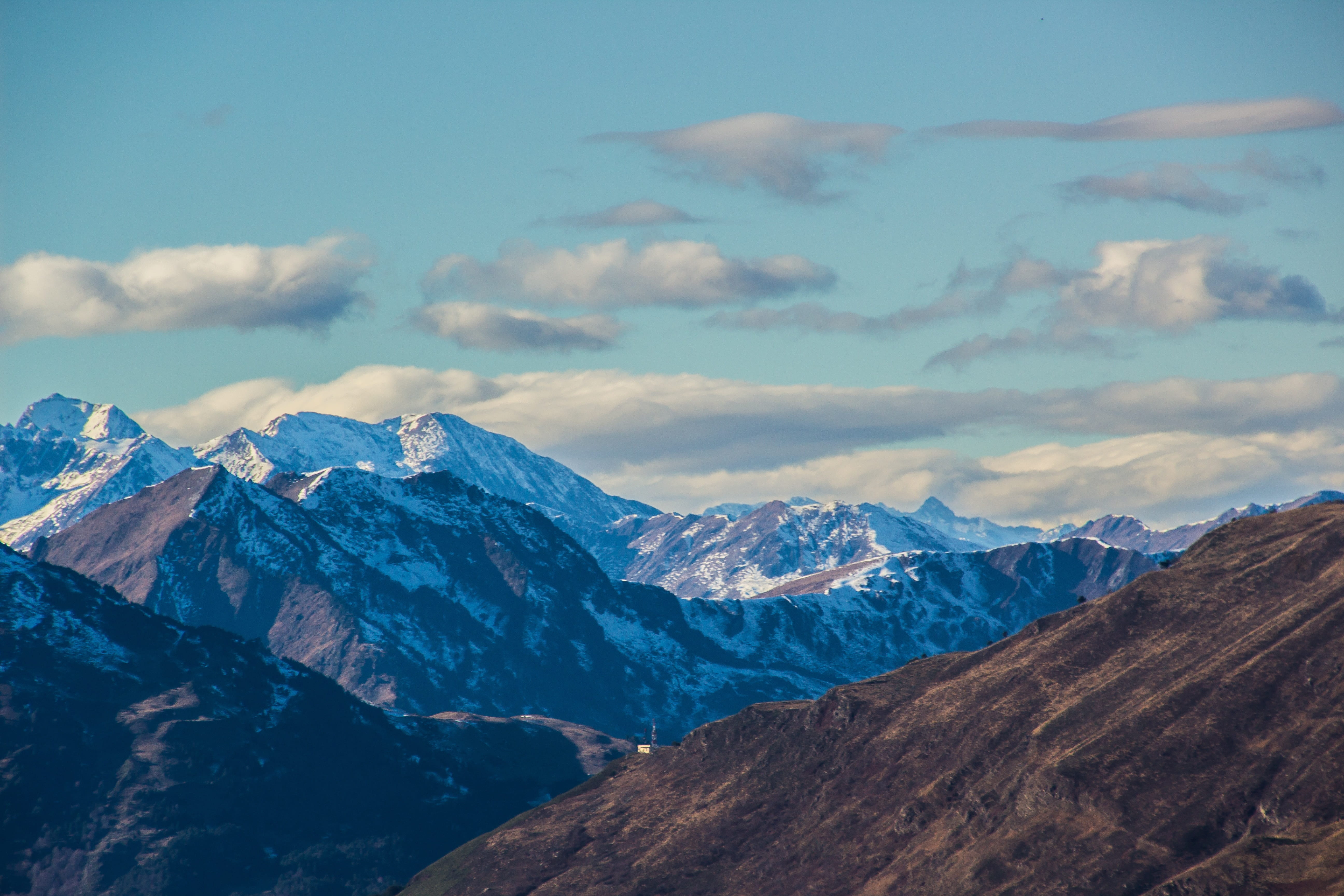 no people, sky, mountains, scenics - nature, beauty in nature, mountain, formation, physical geography, mountain peak, cold temperature, snowcapped mountain, HD Wallpaper