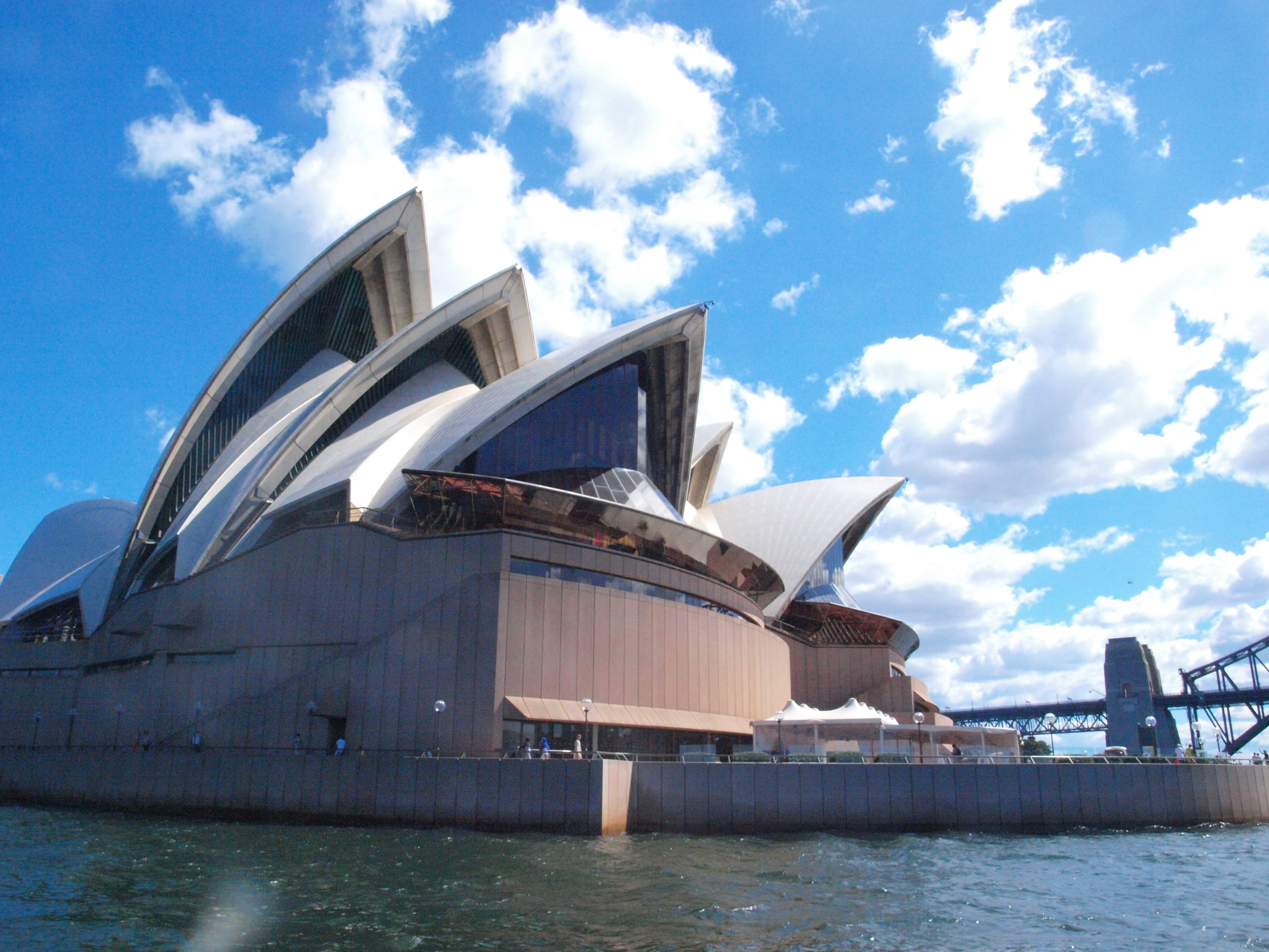 house, opera, transportation, metropolitan, cruise ship, metropolis, modern, urban, sky, cloud - sky, cityscape, nature, 2K, day, sydney, city, building, HD Wallpaper