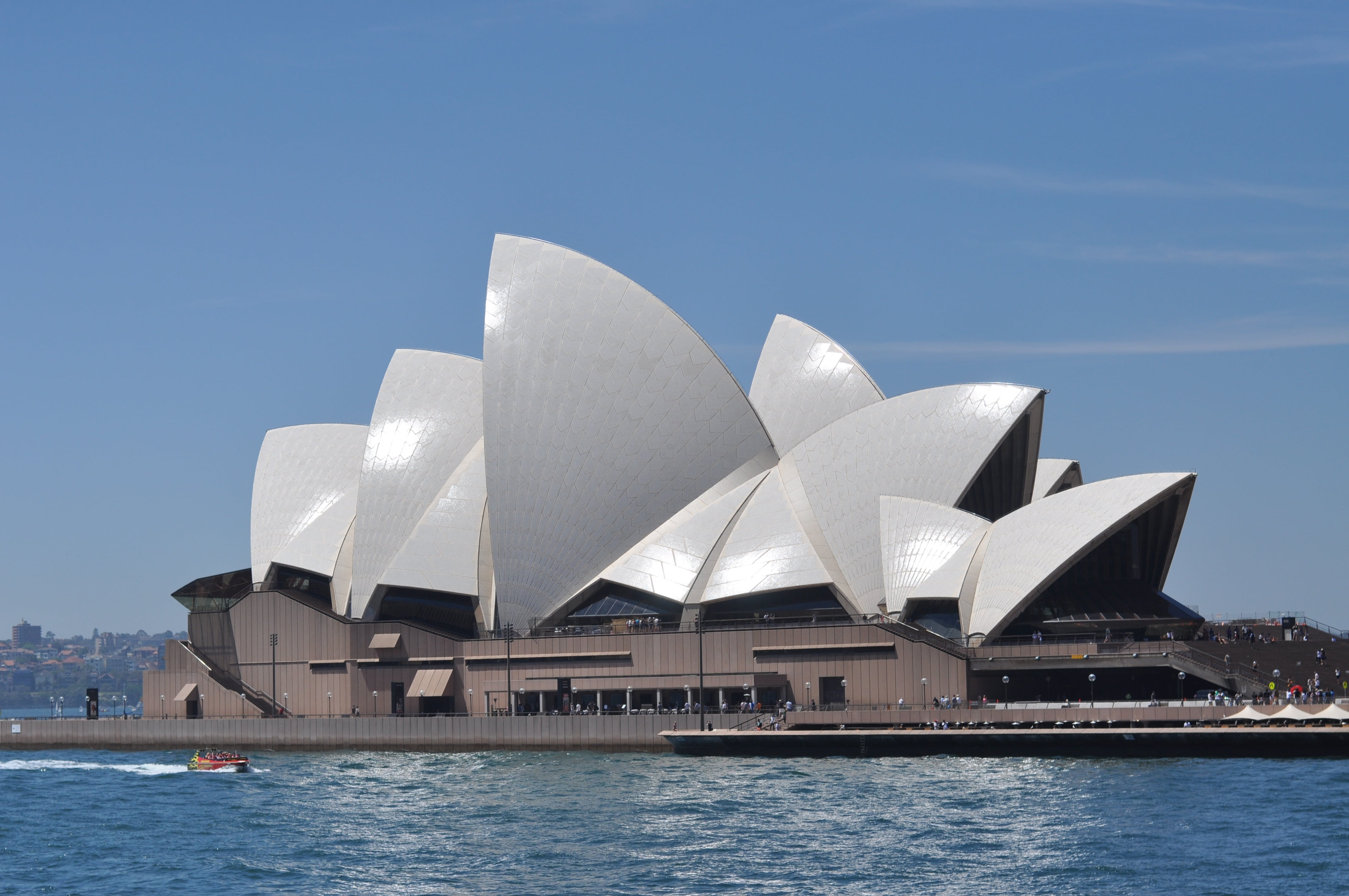 travel destinations, harbor, opera House, sky, building, nature, modern, day, sydney, travel, built structure, arts culture and entertainment, no people, HD Wallpaper