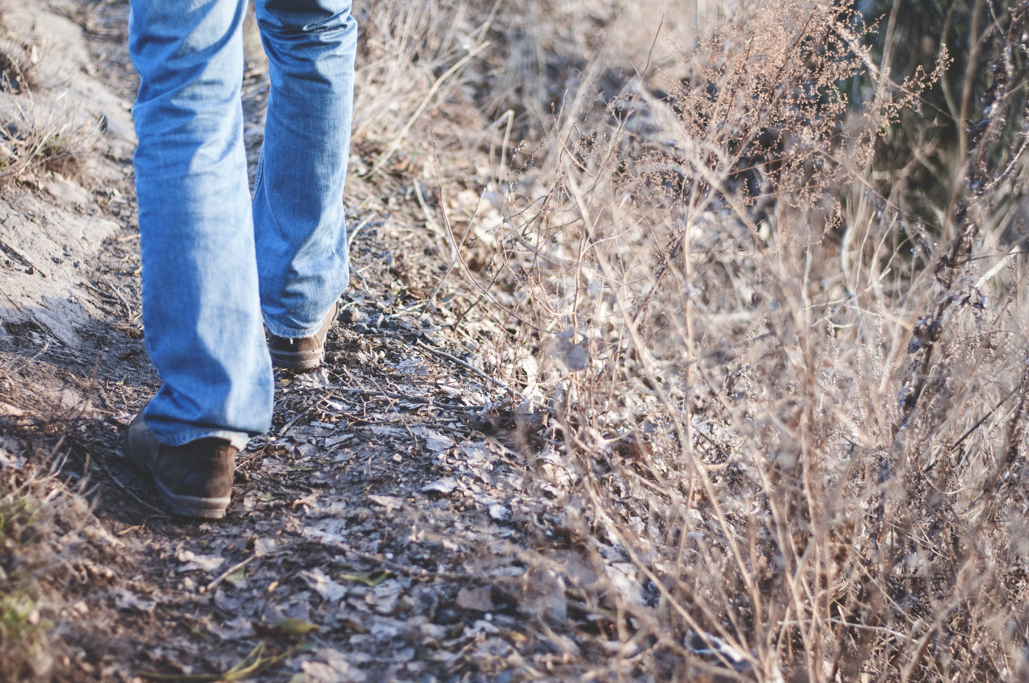 walk, 4K, man, active, one person, land, people, hiking, walking boots, walking trails, human body part, hiking boots, outdoor activities, paths, hiking trail, HD Wallpaper