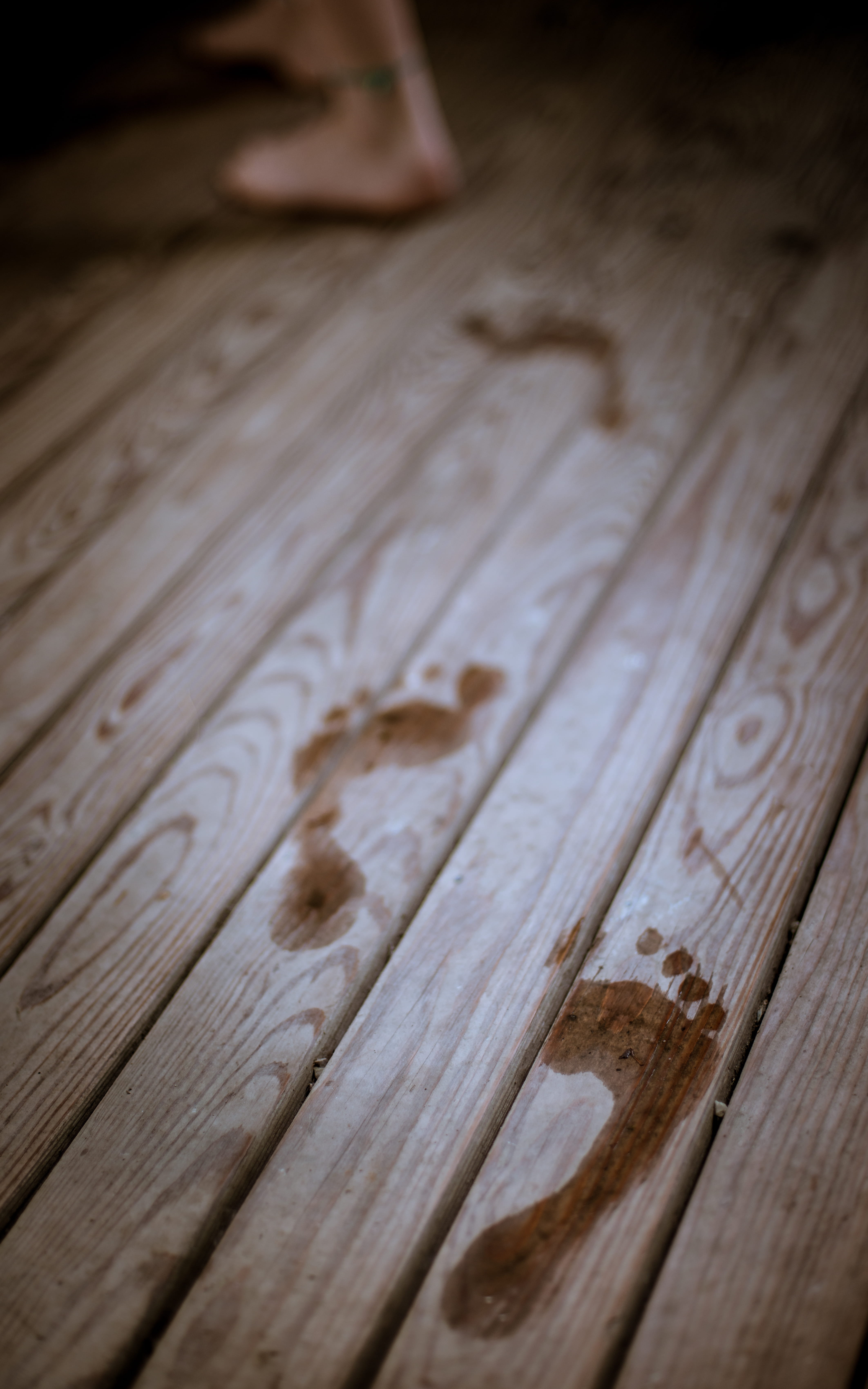 full frame, wood, brown, no people, feet, textured, wood grain, united states, summer, close-up, wood - material, footsteps, 5K, body part, high angle view, Phone HD Wallpaper