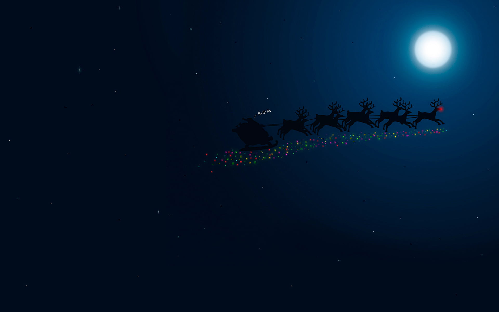 deer, outdoors, art and craft, creativity, motion, 1080P, astronomy, Santa, merry christmas, decoration, star - space, sleigh, reindeer, nature, HD Wallpaper