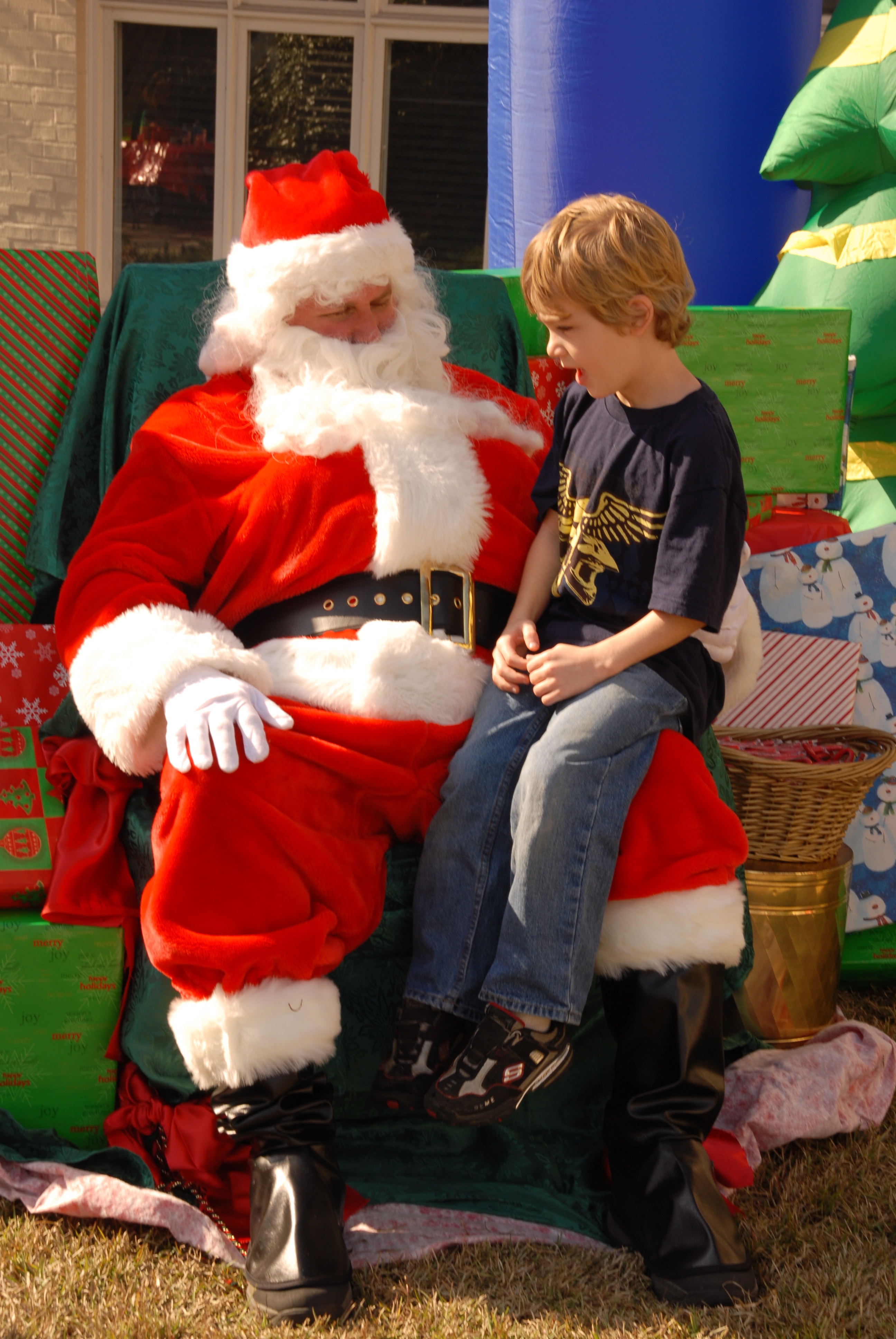 full length, lap, st nicholas, christmas, people, sitting, boy, december, mammal, merry, santa, claus, noel, santa Claus, beard, leisure activity, real people, Phone HD Wallpaper
