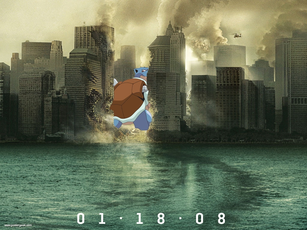 art, ruins, hd, x, photomanipulations, skyscrapers, destruction, pokemon, blastoise, anime, 480P, HD Wallpaper