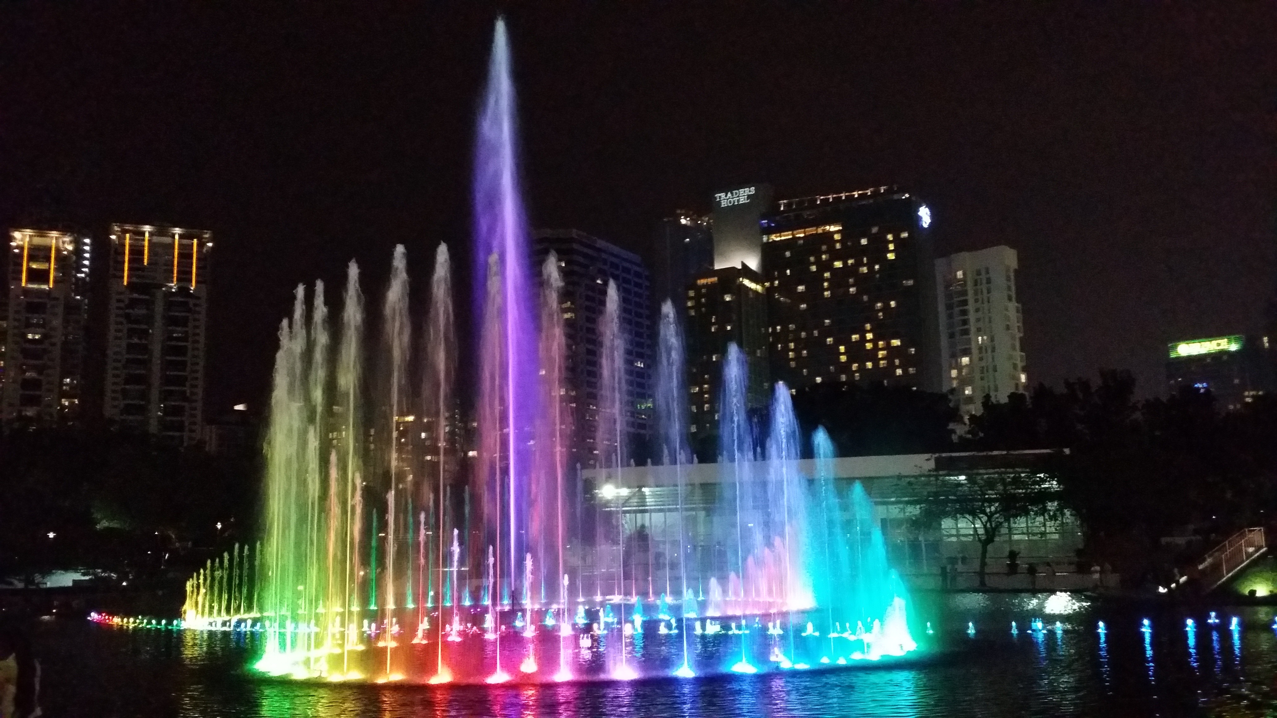architecture, outdoors, modern, city life, waterfront, water, financial district, darkness, malaysia, night, kuala lumpur, nature, light, reflection, office building exterior, HD Wallpaper