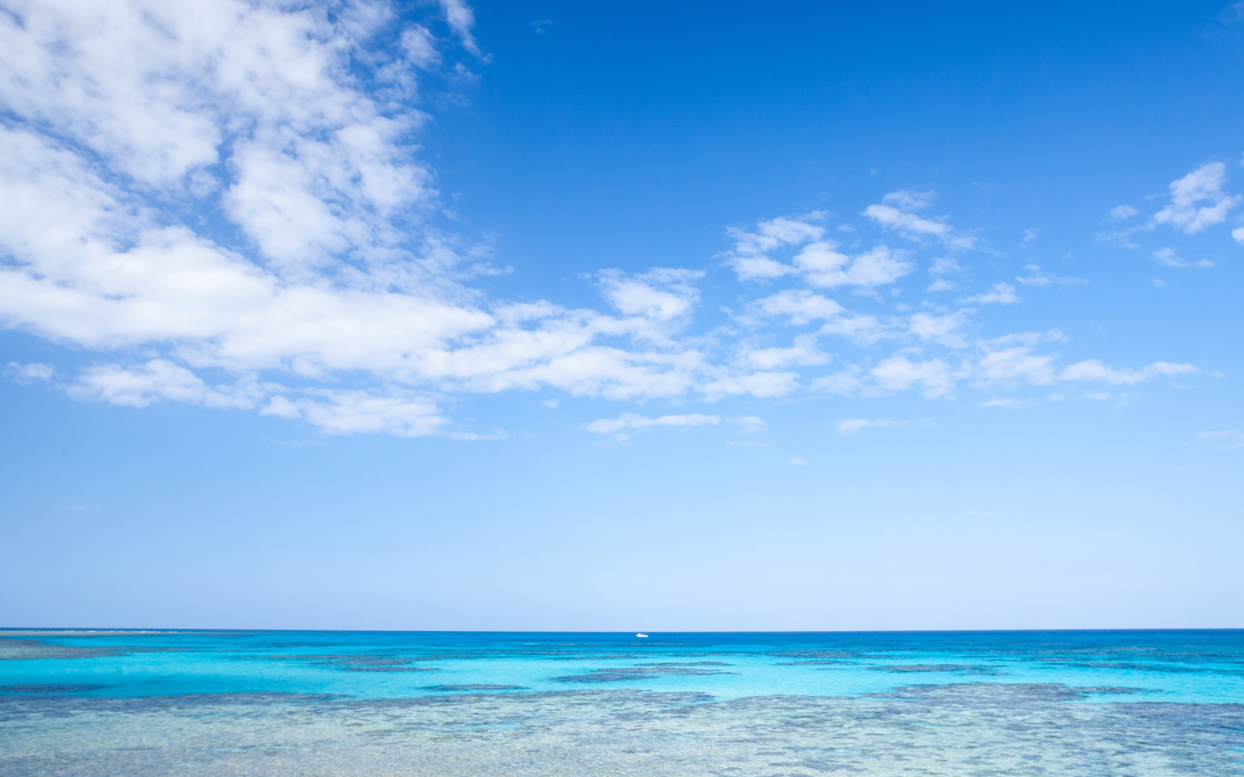 nature, idyllic, tranquil scene, waterfront, horizon, turquoise colored, water, non-urban scene, blue, body, tranquility, no people, okinawa, HD Wallpaper