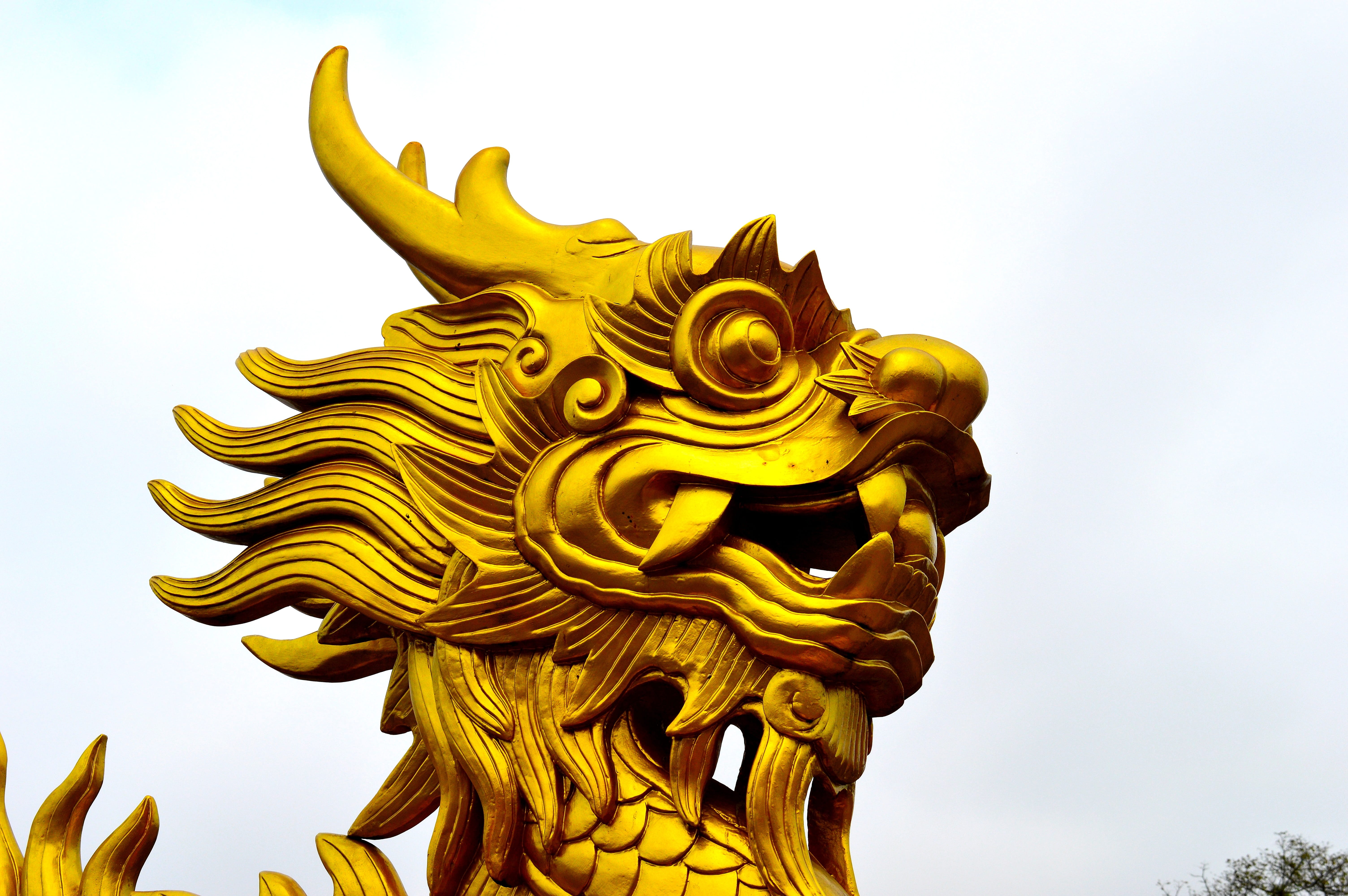 belief, dragon, travel, craft, representation, statue, animal representation, sculpture, nature, outdoors, tourism, no people, 5K, low angle view, vietnam, HD Wallpaper