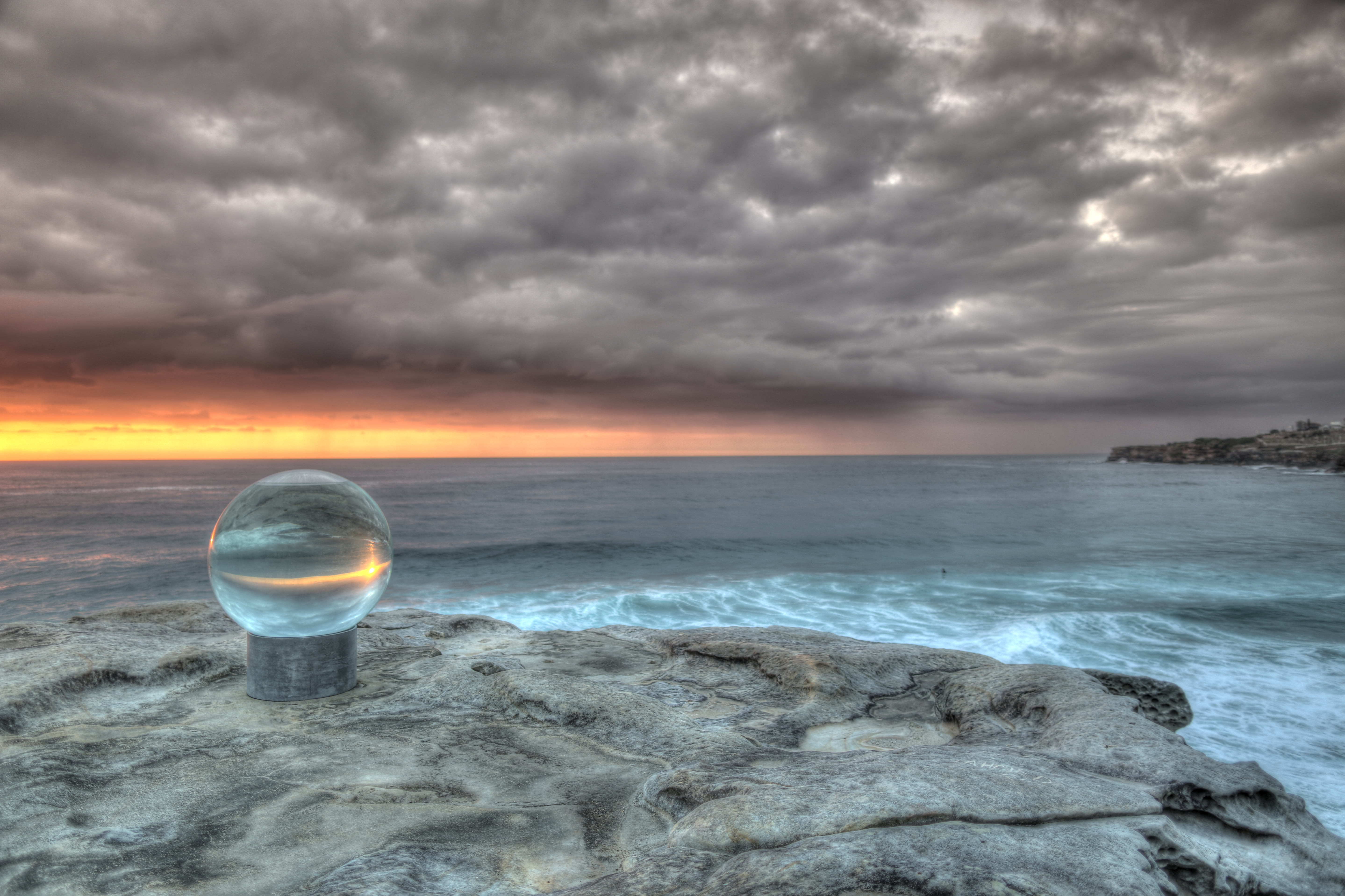 morning, sea, landscape photography, water, shore, HDR, Travel, sunrise, nature, color, sculpture, lightroom, sky, glass, 5K, Australia, colour, beach, HD Wallpaper