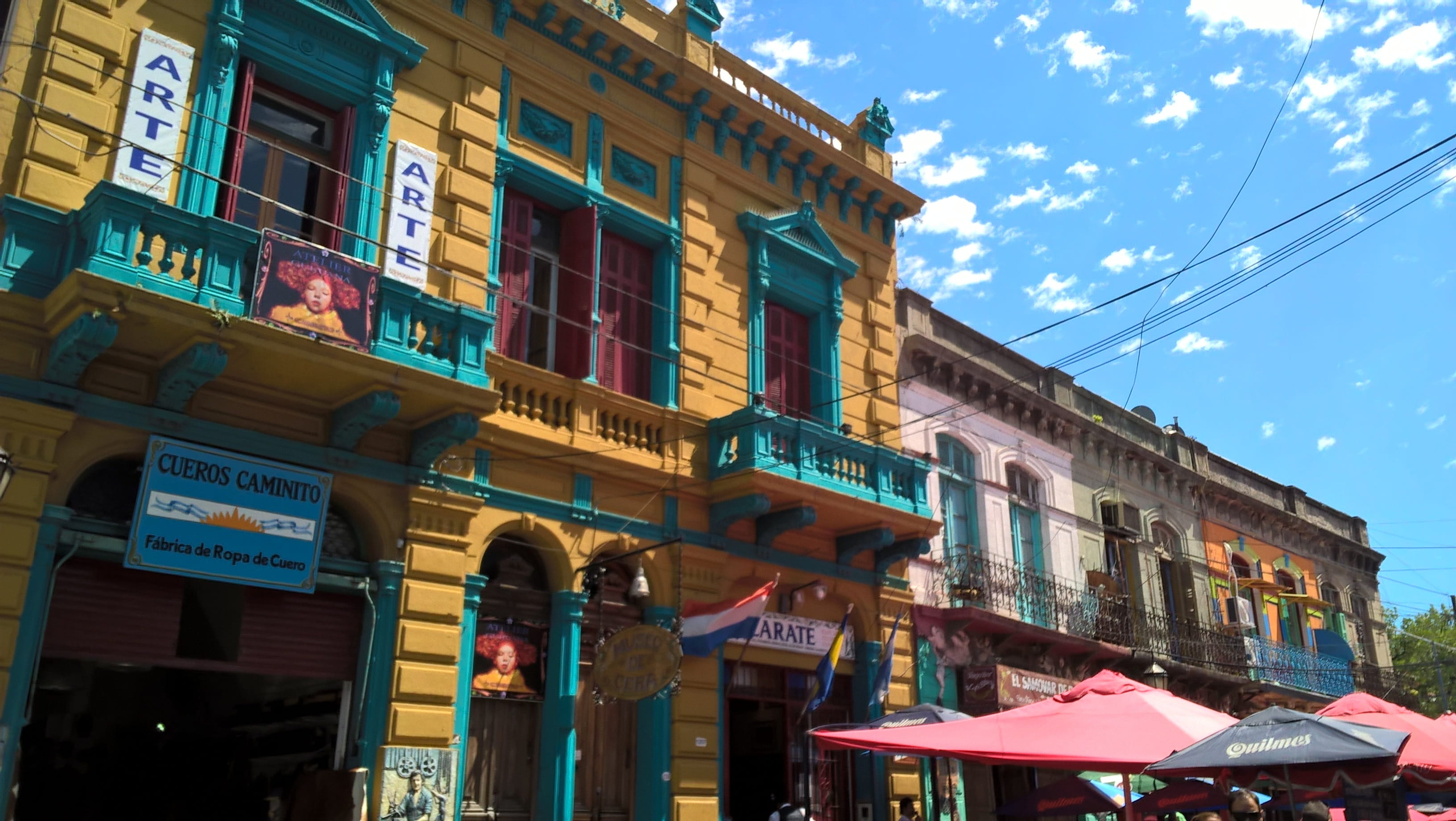 no people, travel destinations, built structure, outdoors, illuminated, buenos aires, nature, day, building, 2K, city, building exterior, la boca, caminito, HD Wallpaper