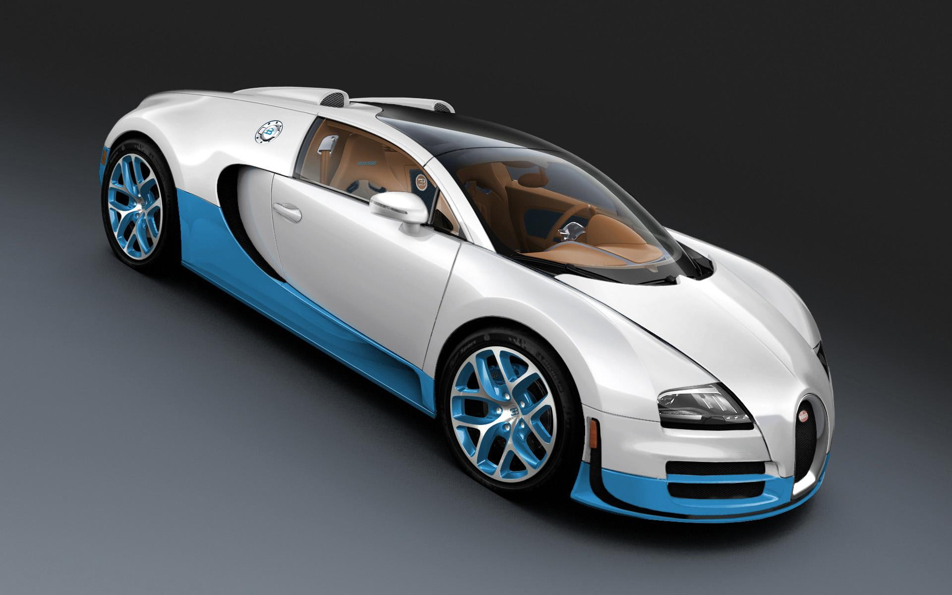 bianco, 2012, grand, cars, sport, blue, bugatti, vitesse, white, veyron, 1080P, HD Wallpaper