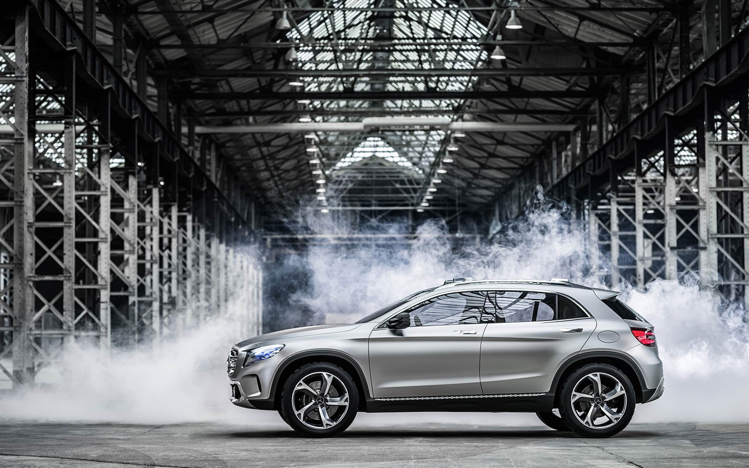 transportation, wal, gla, land vehicle, gray, suv, auto, 2K, mercedes, people, architecture, mode of transportation, sports car, speed, car, day, sport, HD Wallpaper
