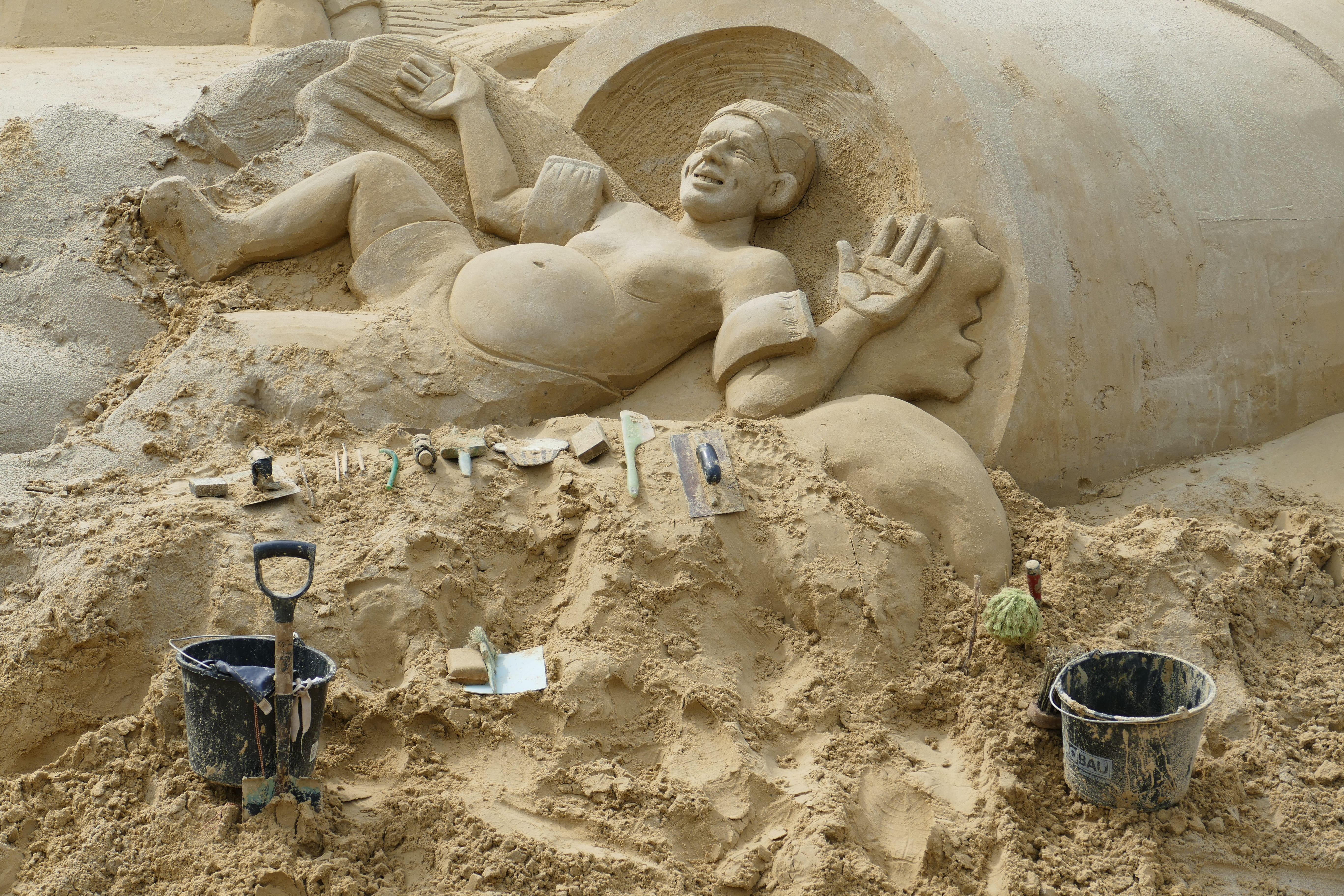day, ruhr area, the past, statue, north landscape park, sand, landscape park, craft, the guinness book, religion, sandburg, carving - craft product, land, HD Wallpaper
