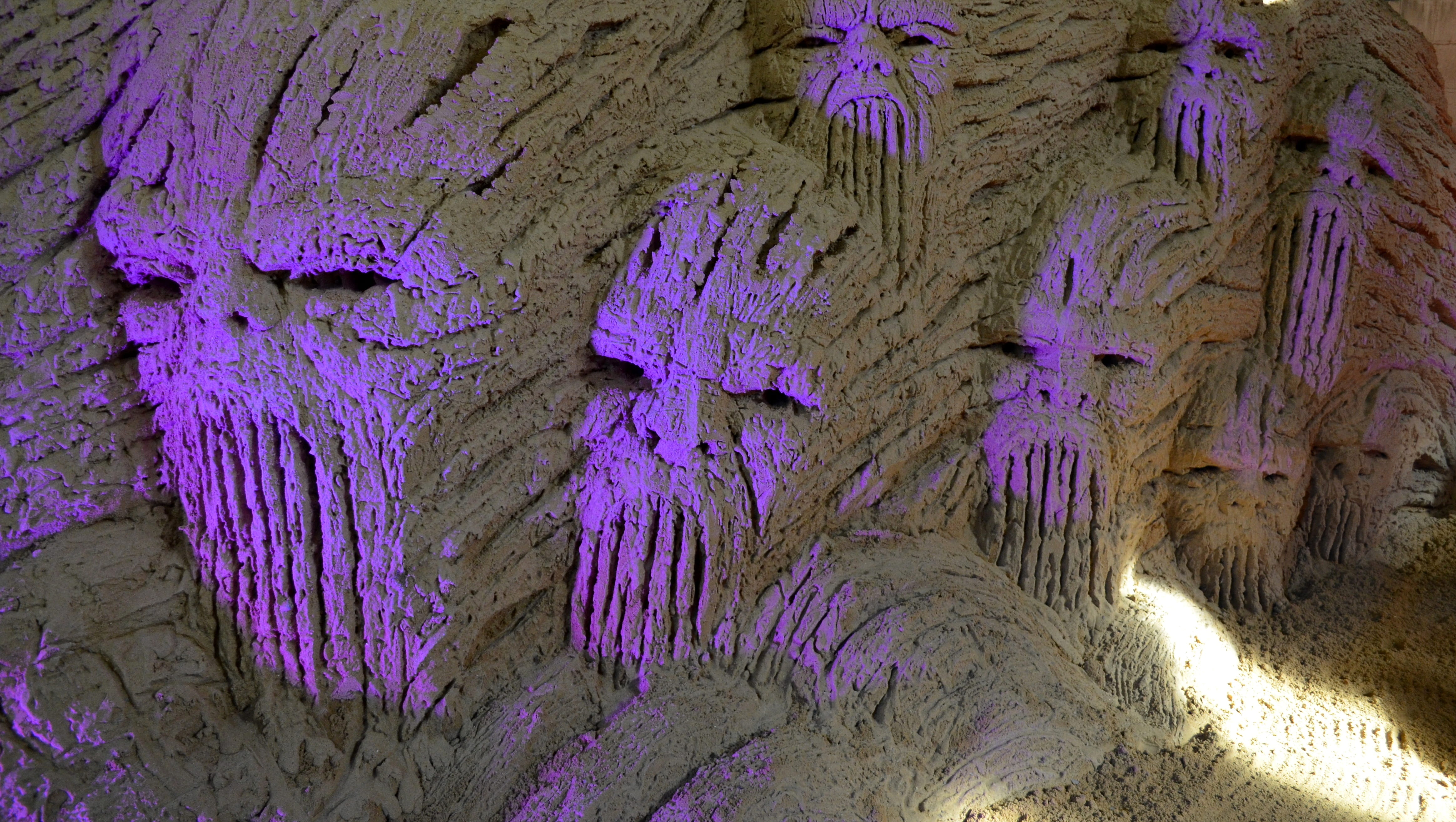 sculpture, sand sculptures, castle, animal themes, pattern, cave, backgrounds, Art, sandburg, 4K, sand, purple, Sand Sculpture, plant, full frame, tree trunk, HD Wallpaper