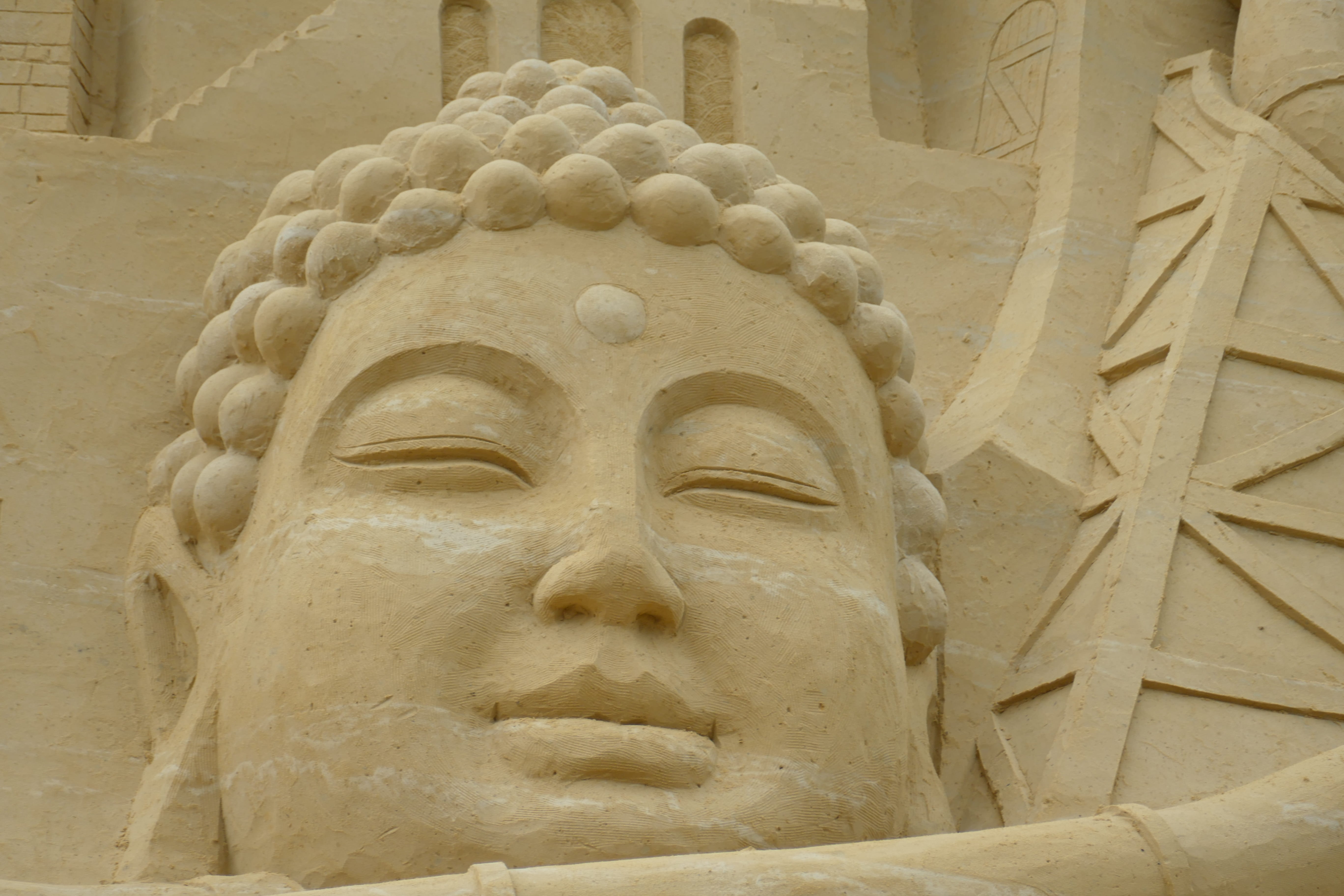 ancient civilization, craft, the past, no people, statue, male likeness, sandburg, human representation, buddha, built structure, figure, place of worship, HD Wallpaper