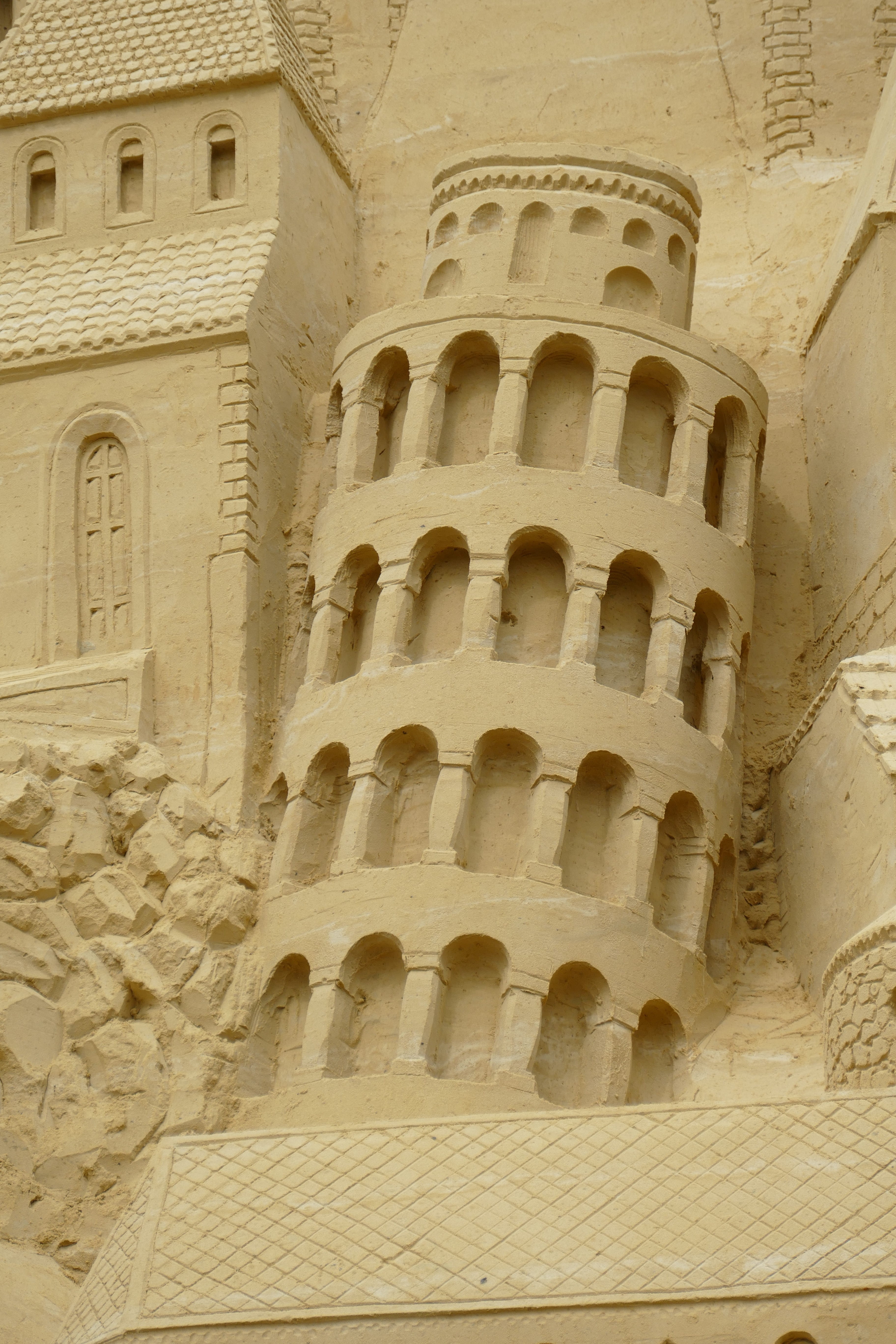 tuscany, leaning tower, 5K, history, duisburg, sand, craft, italy, pisa, religion, building exterior, ancient civilization, ancient, tourism, record, wall - building feature, Phone HD Wallpaper