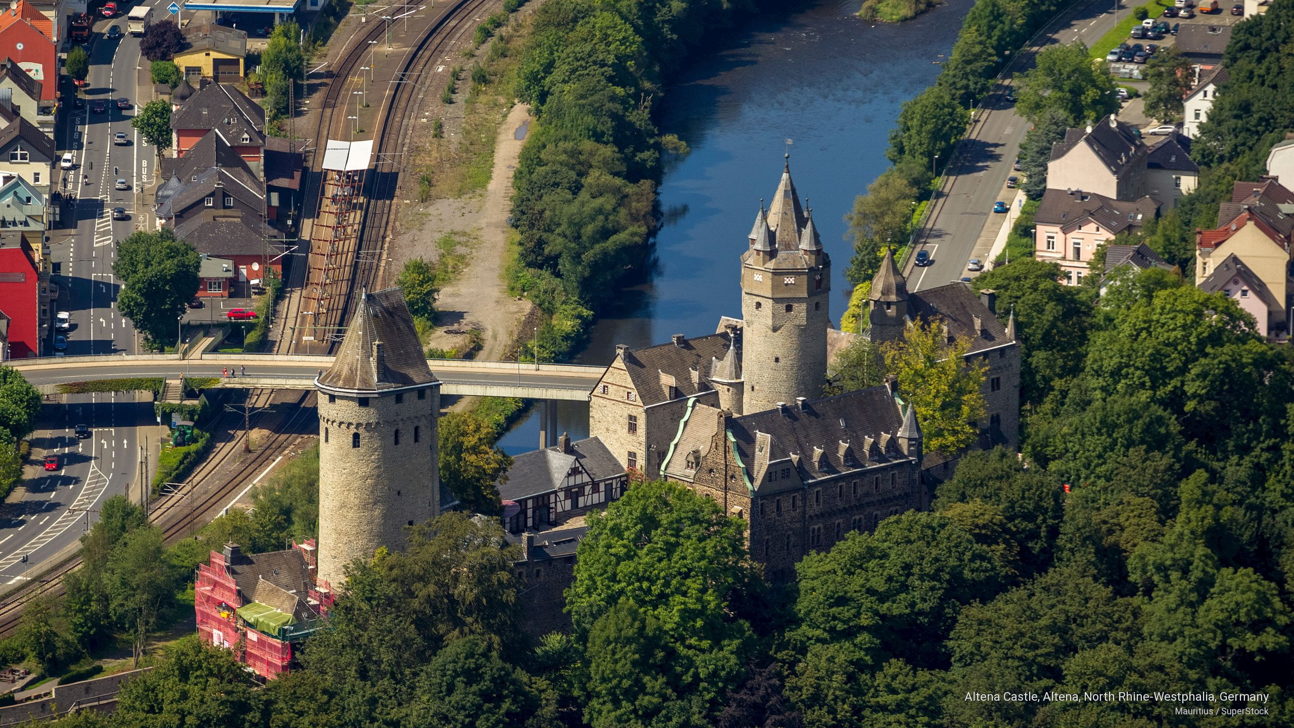 germany, north, westphalia, altena, Europe, rhine, 2K, castle, HD Wallpaper