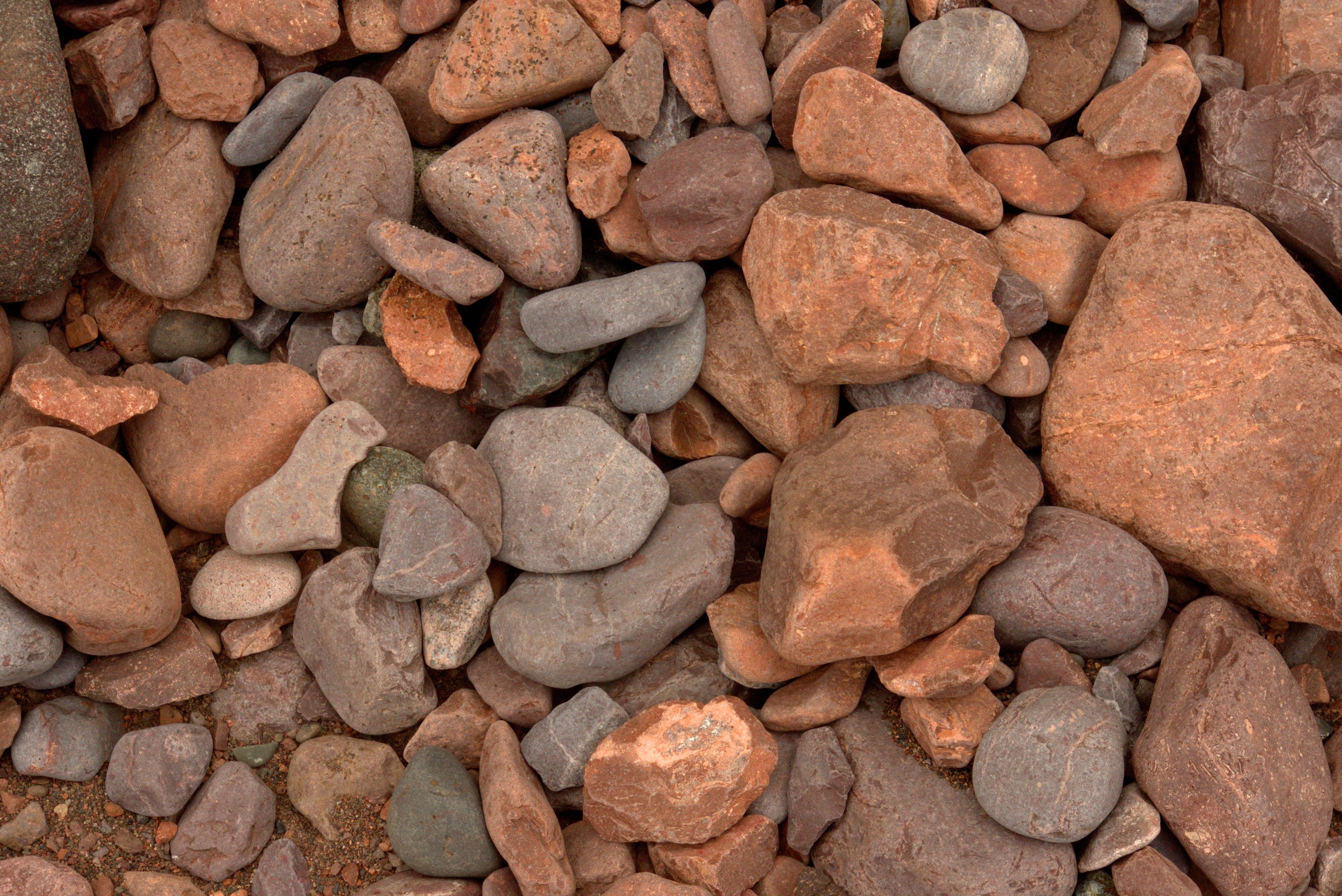 high angle view, stony, eroded, nature, pattern, pebble, stones, outdoors, material, no people, 4K, large group of objects, day, stack, beach gravel, outdoor, HD Wallpaper