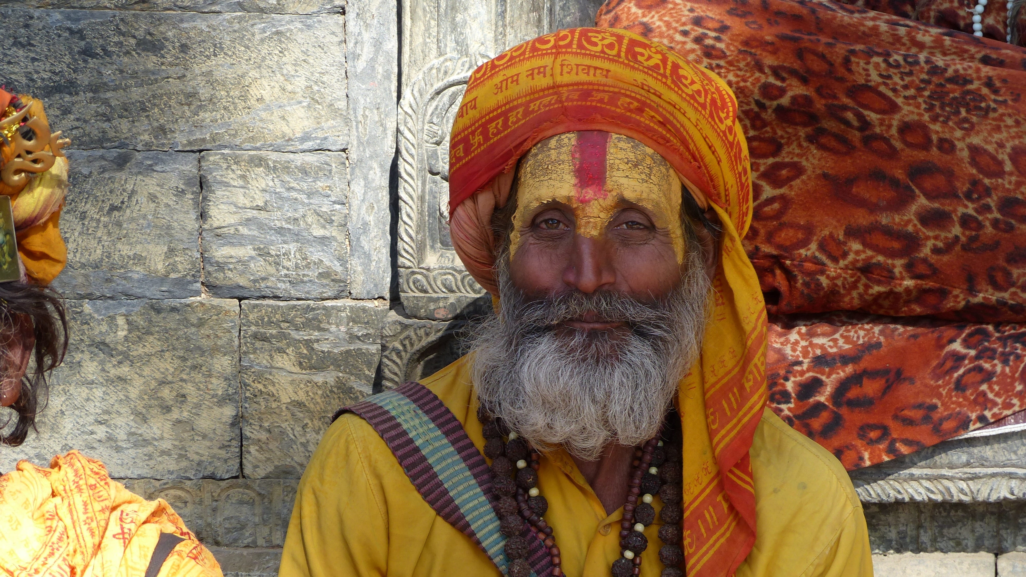 senior men, one person, males, front view, adult, sadhu, outdoors, art, clothing, architecture, facial hair, man, religion, human, senior adult, beard, HD Wallpaper