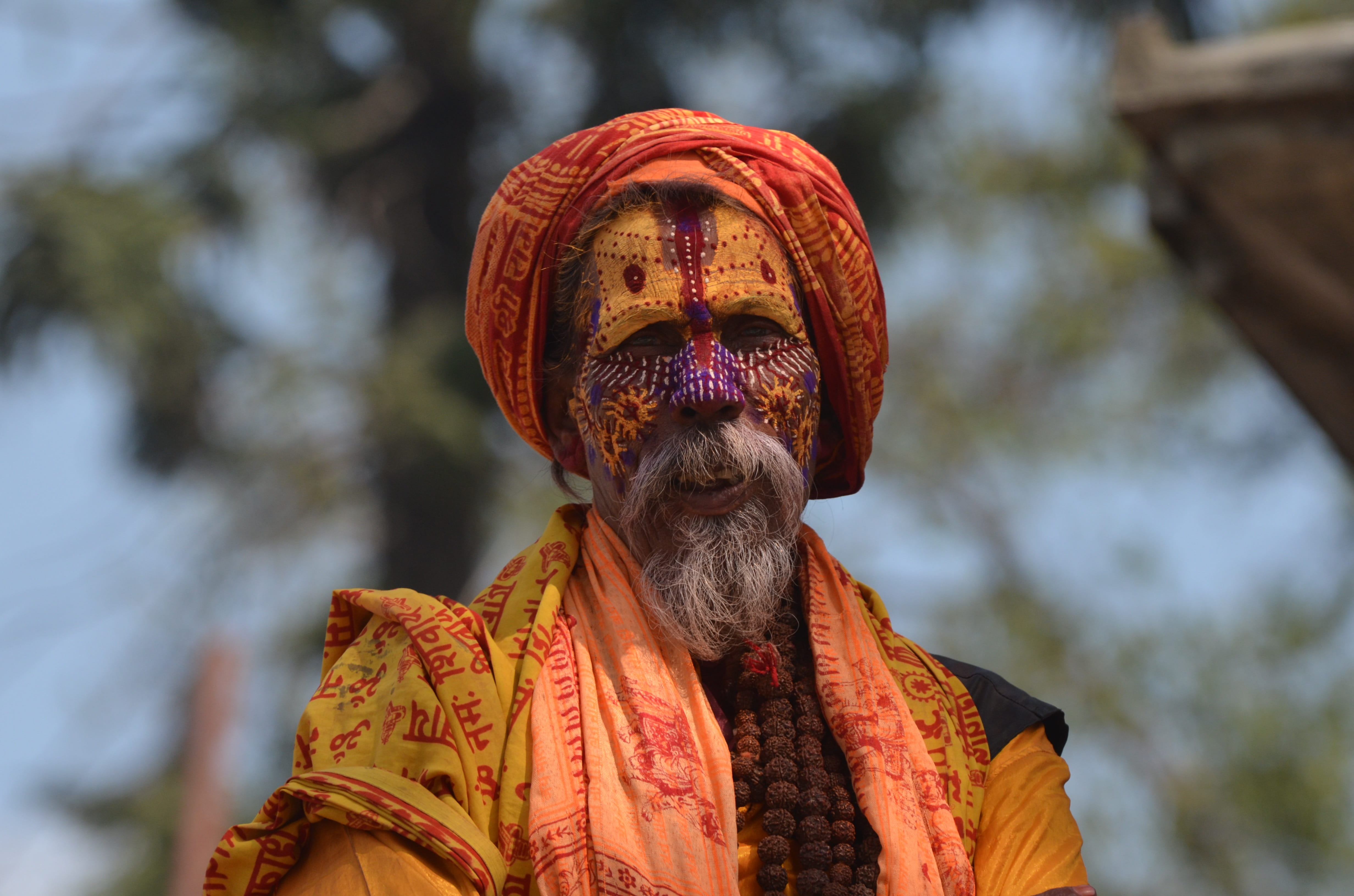 adult, outdoors, one person, multi colored, pashupatinah, 4K, belief, sadu, creativity, art and craft, spirituality, sadhu, asia, culture, religion, nepal, HD Wallpaper