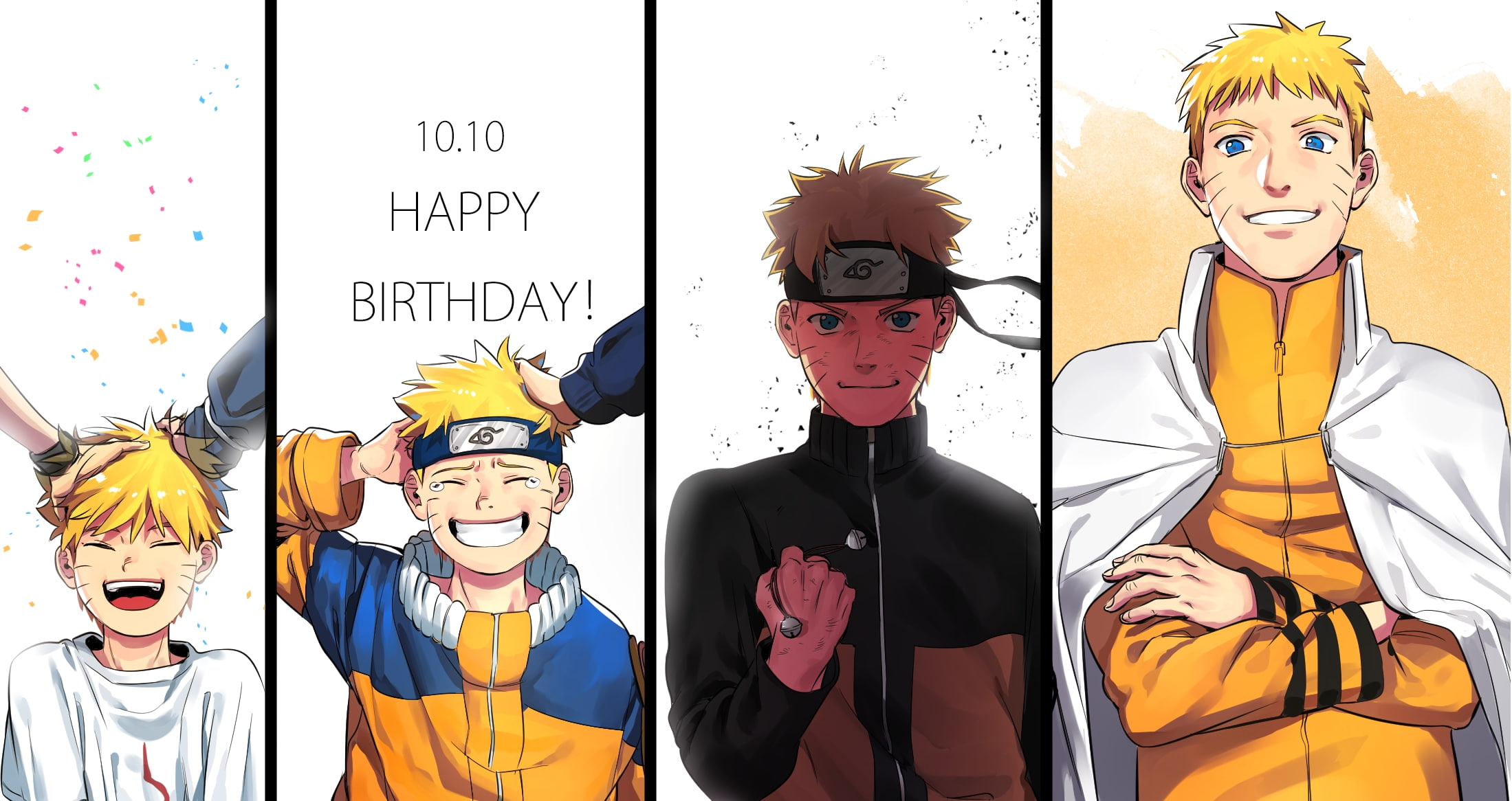 age progression, naruto, uzumaki naruto, 1080P, celebration, art and craft, child, representation, disguise, creativity, women, hokage, childhood, halloween, HD Wallpaper