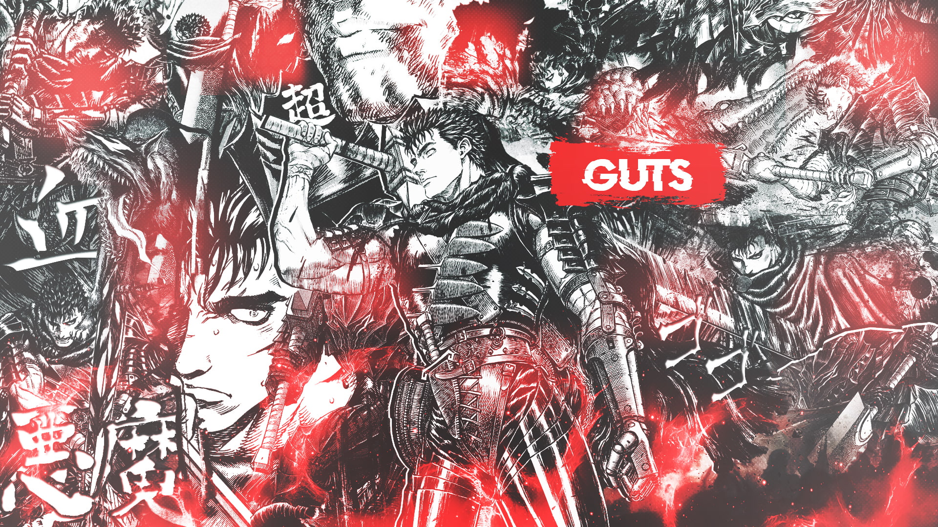 1080P, Anime, Guts (Berserk), Berserk (2016), HD Wallpaper