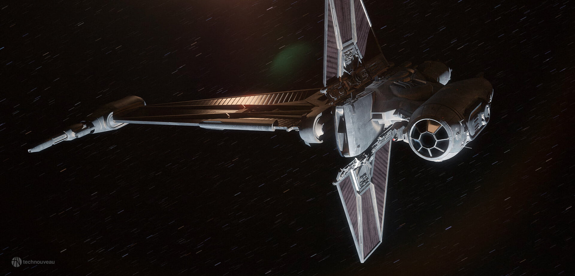 render, Star Wars, CGI, ArtStation, 1080P, B-wing, Rasmus Poulsen, Star Wars Ships, digital art, HD Wallpaper