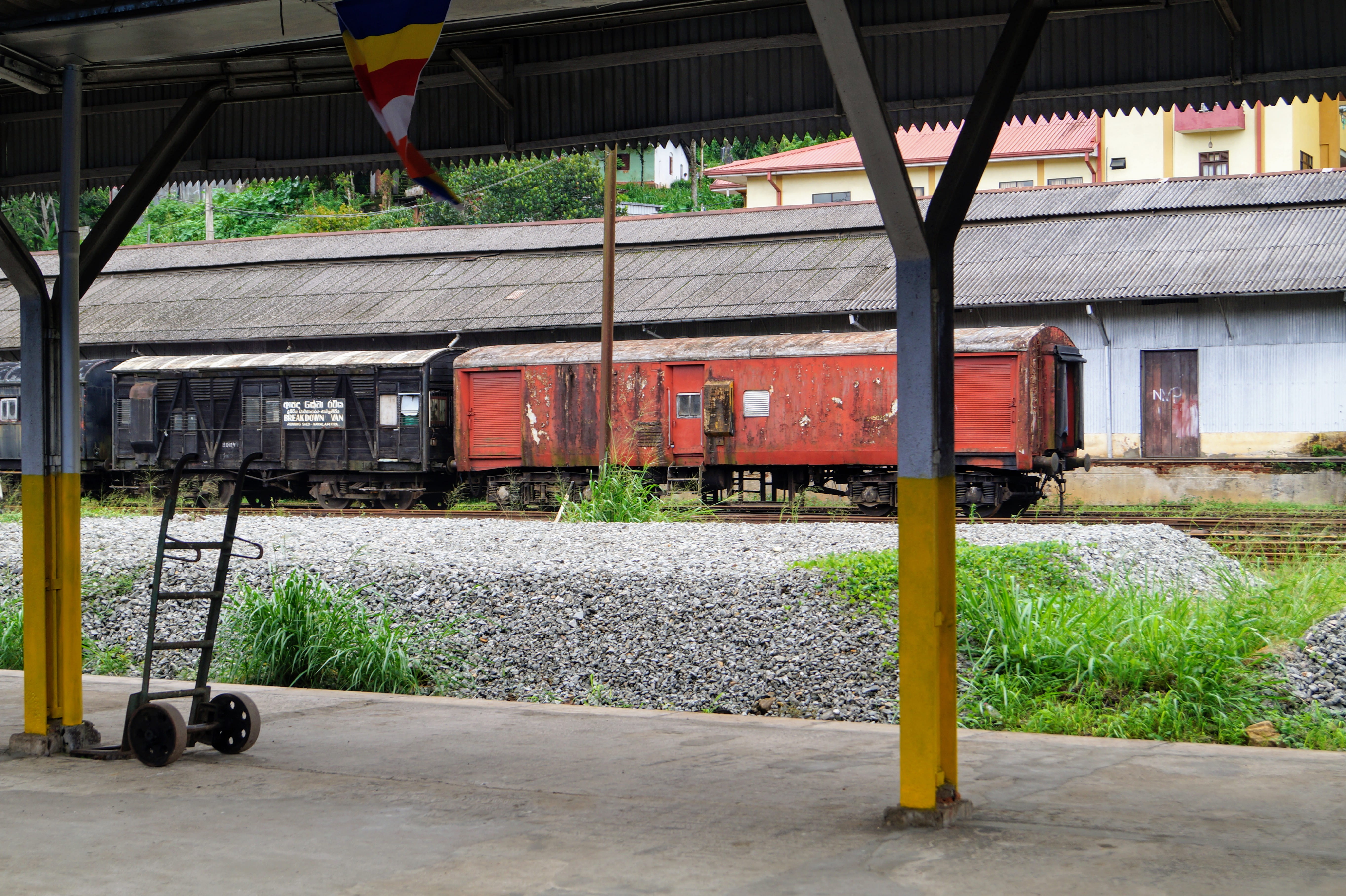 outdoors, built structure, plant, shunting yard, pasbage korale, transportation, nature, no people, architecture, mode of transportation, track, railroad track, HD Wallpaper