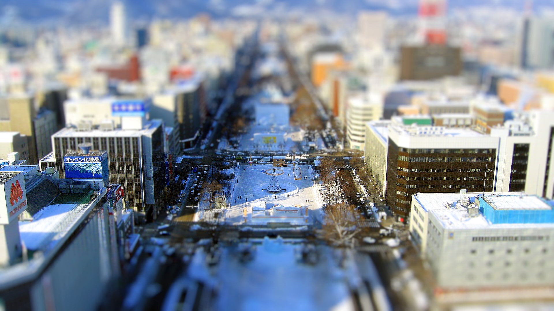 structures, hd, shift, diorama, tilt, 1080P, cityscape, concrete, buildings, tokyo, HD Wallpaper