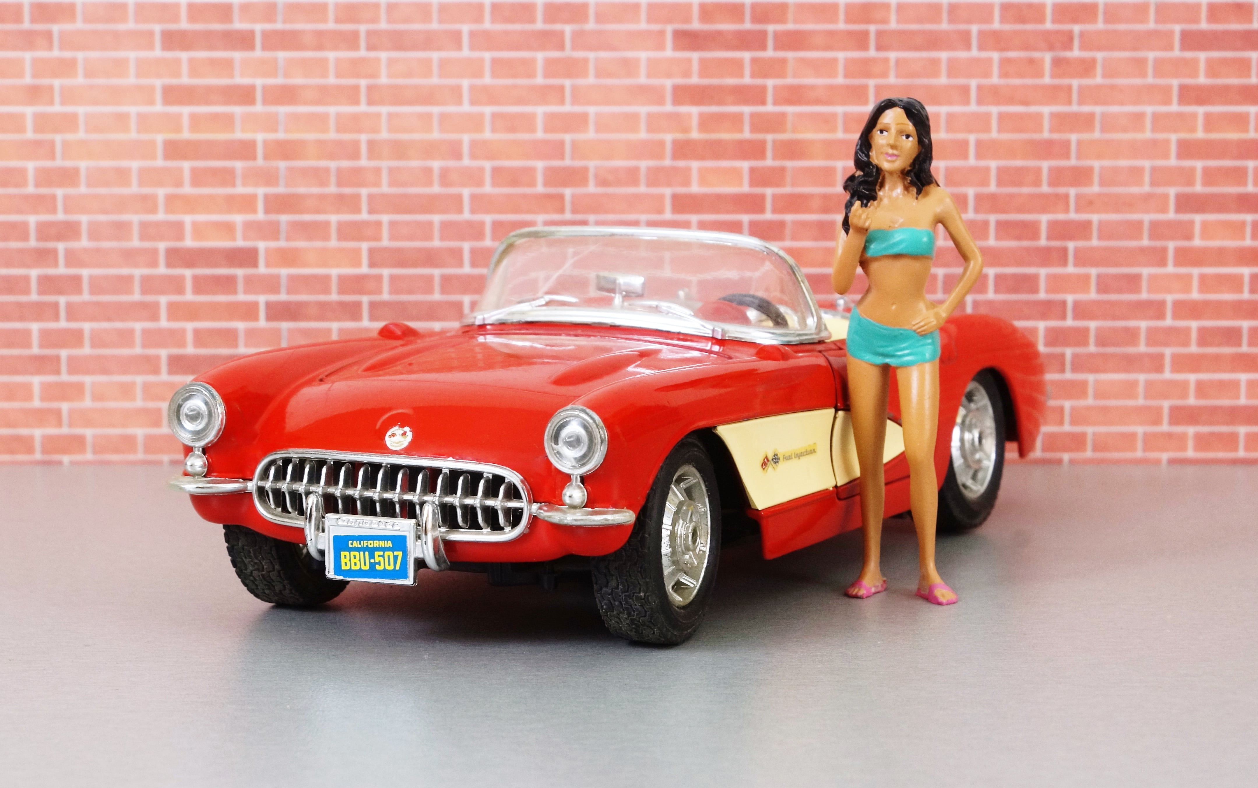 classic, sports race, auto, brick, adult, 4K, mode of transportation, full length, motor vehicle, one person, red, collectors car, model car, oldtimer, HD Wallpaper