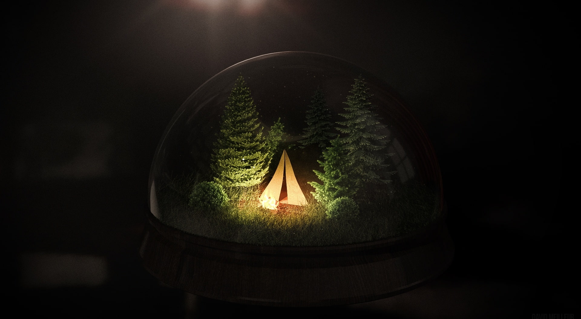 globe, no people, close-up, illuminated, nature, geometric shape, camp, 3D, snow, tent, glass, indoors, technology, green, diorama, tiny, light - natural phenomenon, HD Wallpaper