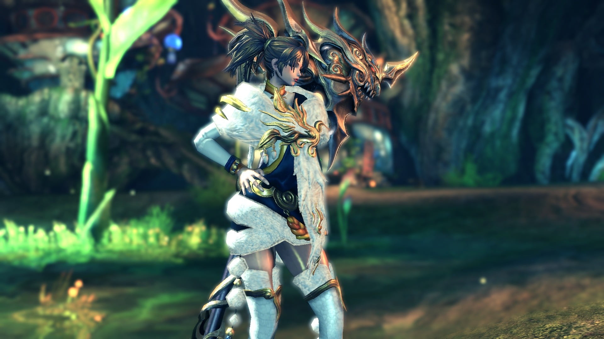 no people, anime, PC gaming, day, toy, female, figurine, creativity, focus on foreground, character, close-up, sunlight, Blade and Soul, representation, HD Wallpaper