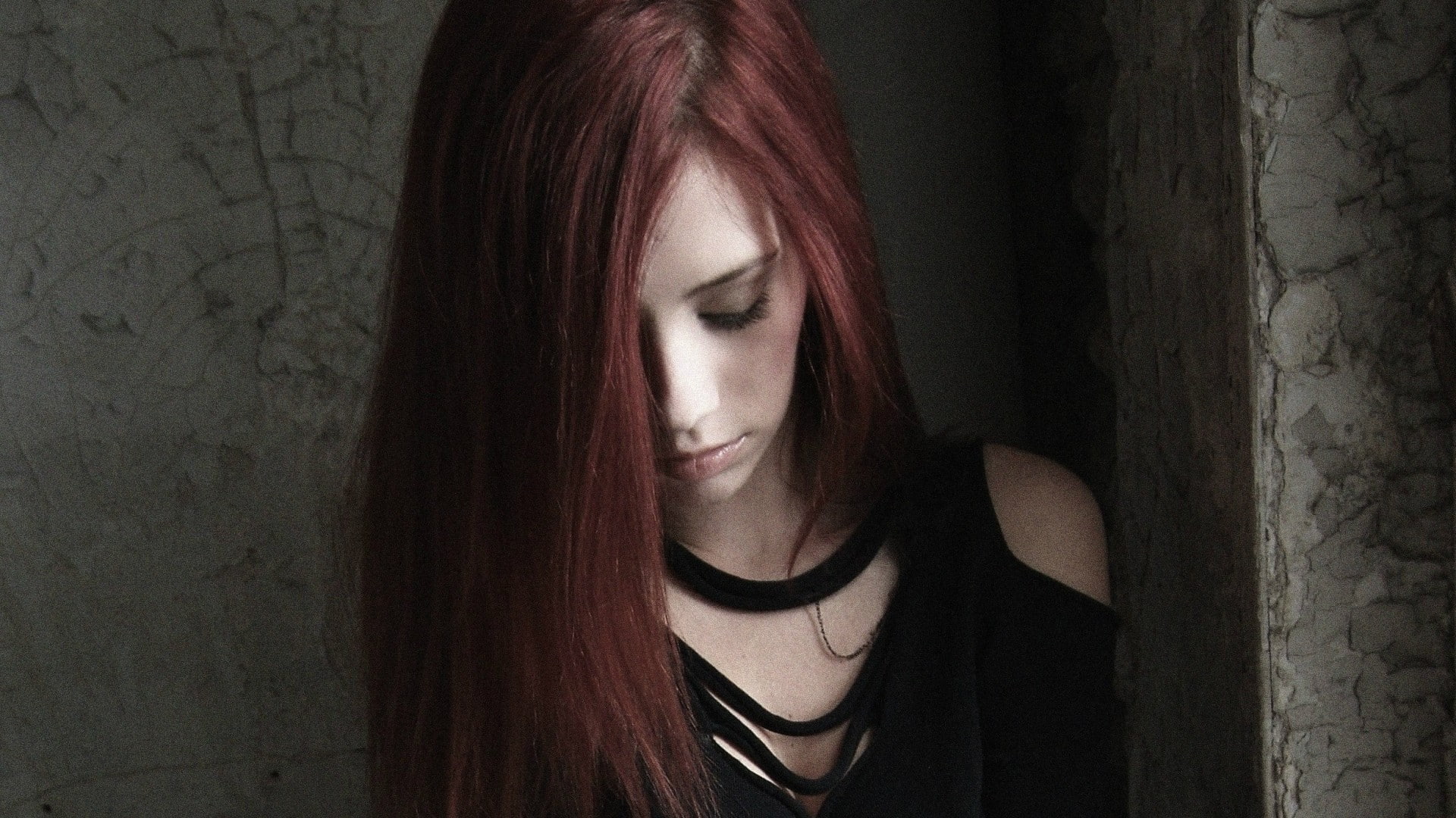 model, Ariel Piper Fawn, redhead, long hair, 1080P, women, HD Wallpaper