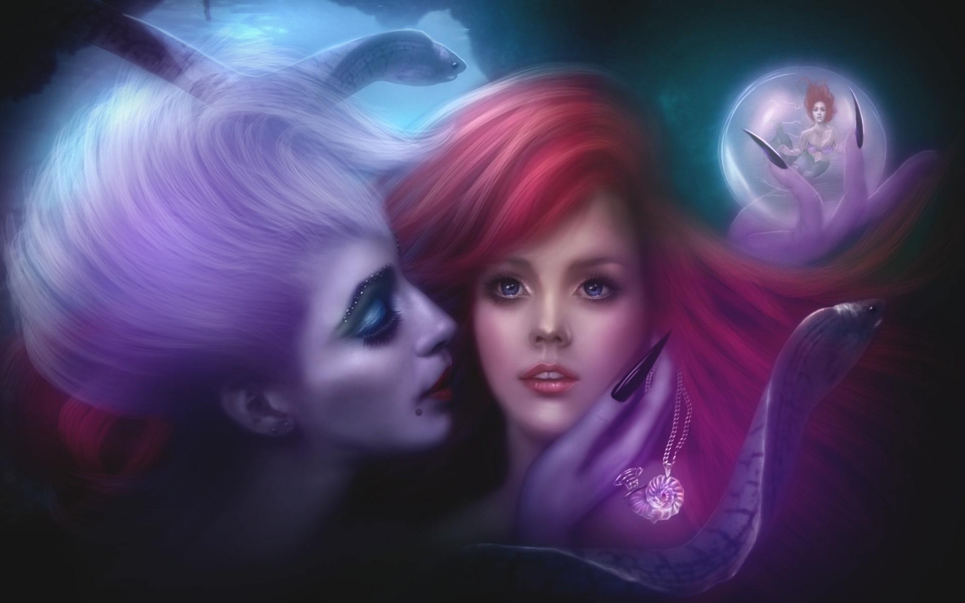 animation, 1080P, 1littlemermaid, ariel, fantasy, family, adventure, cartoon, little, mermaid, disney, HD Wallpaper