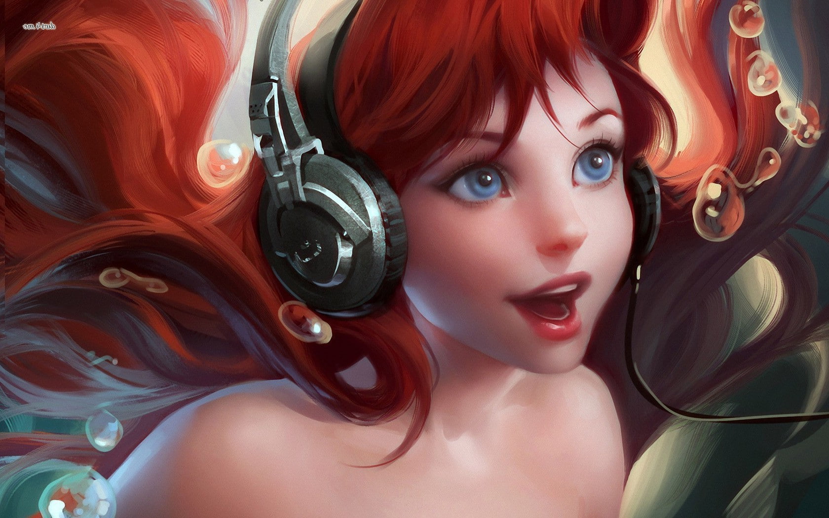 720P, disney princesses the little mermaid fantasy art soft shading, HD Wallpaper