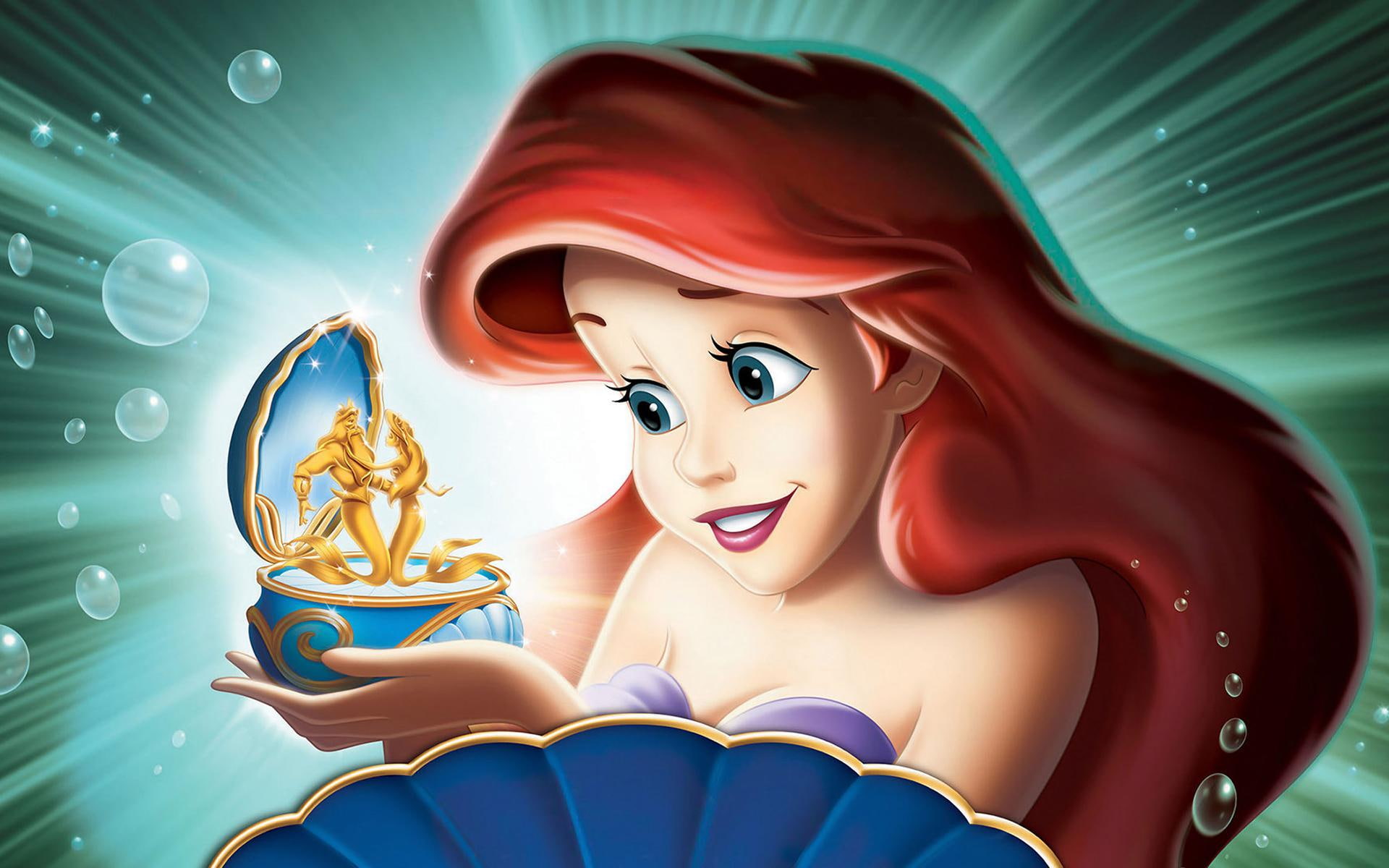 anime, 1080P, little mermaid, cute, HD Wallpaper