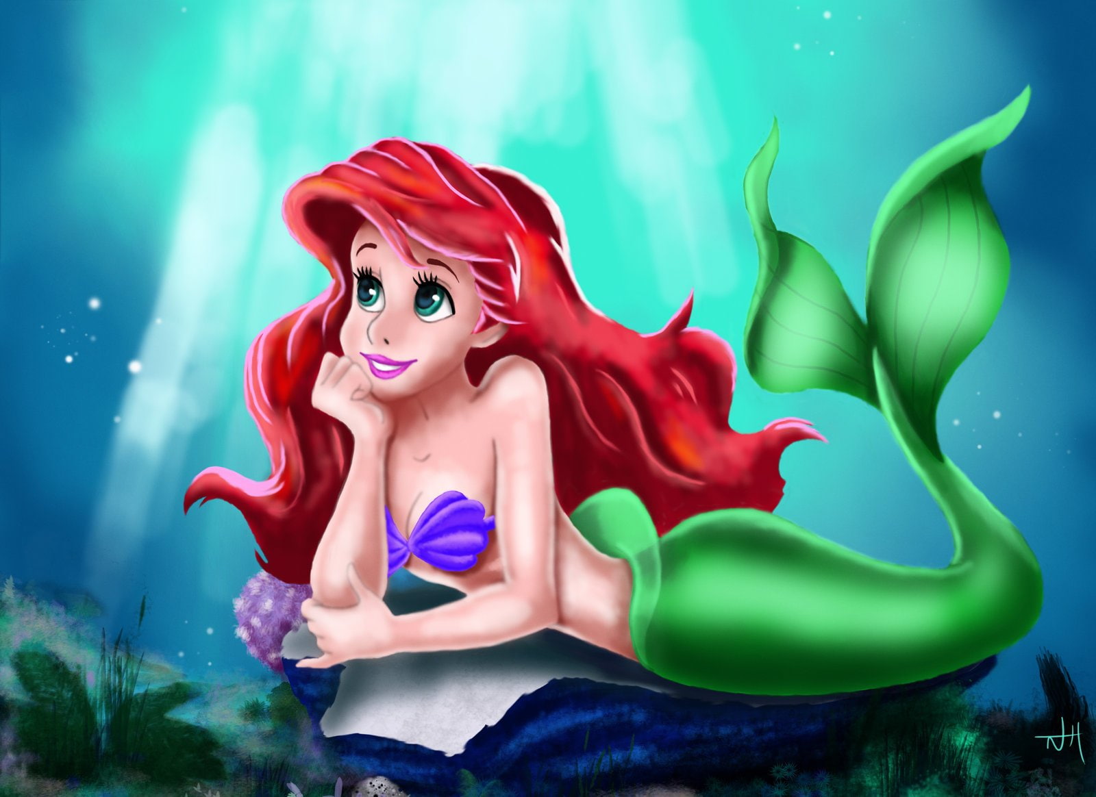 The Little Mermaid, Mermaid, 720P, HD Wallpaper