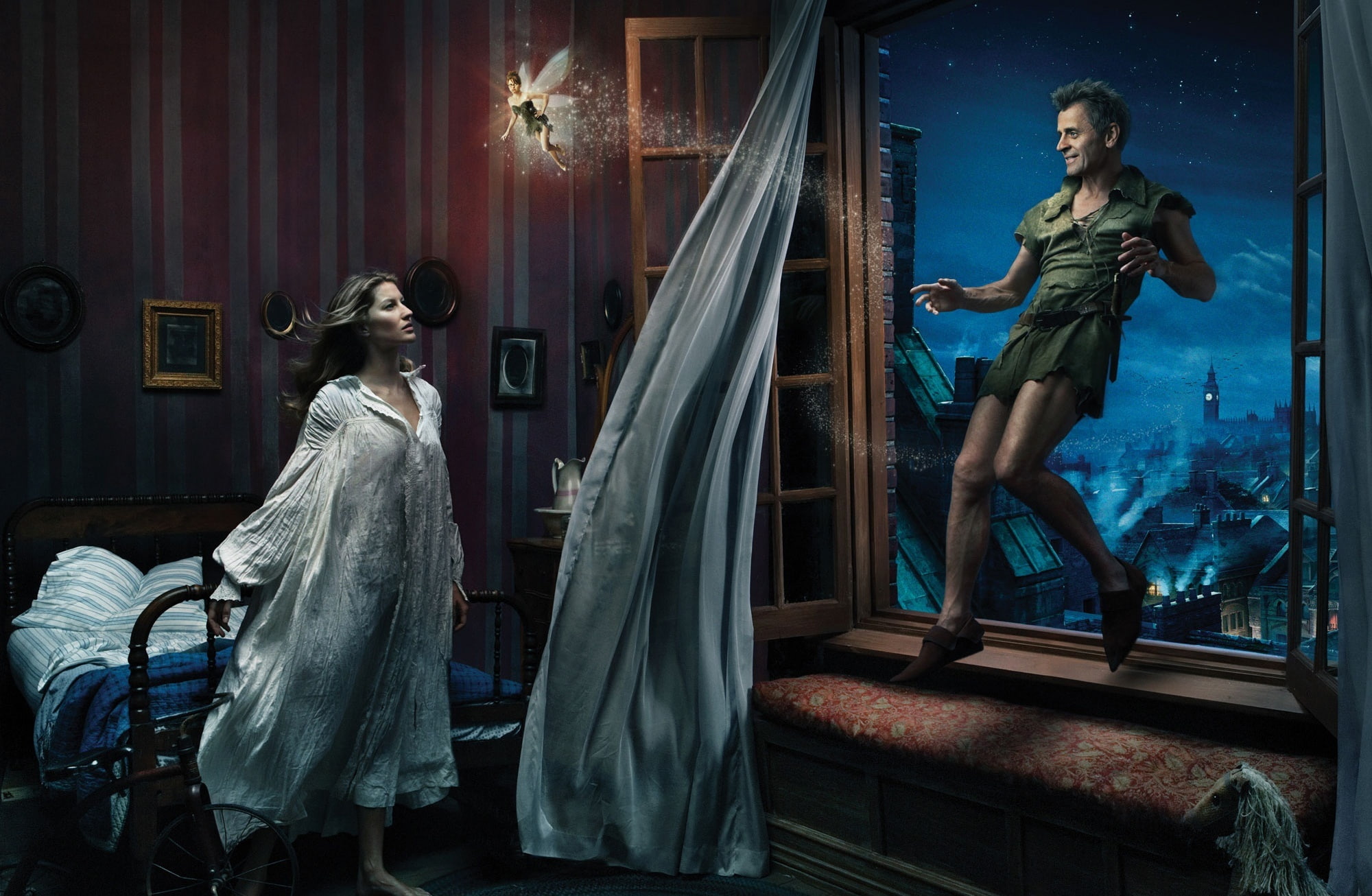 movie, young adult, peterpan, human representation, beautiful people, adult, court, spooky, architecture, gisele bundchen as wendy, still, 1080P, king, HD Wallpaper