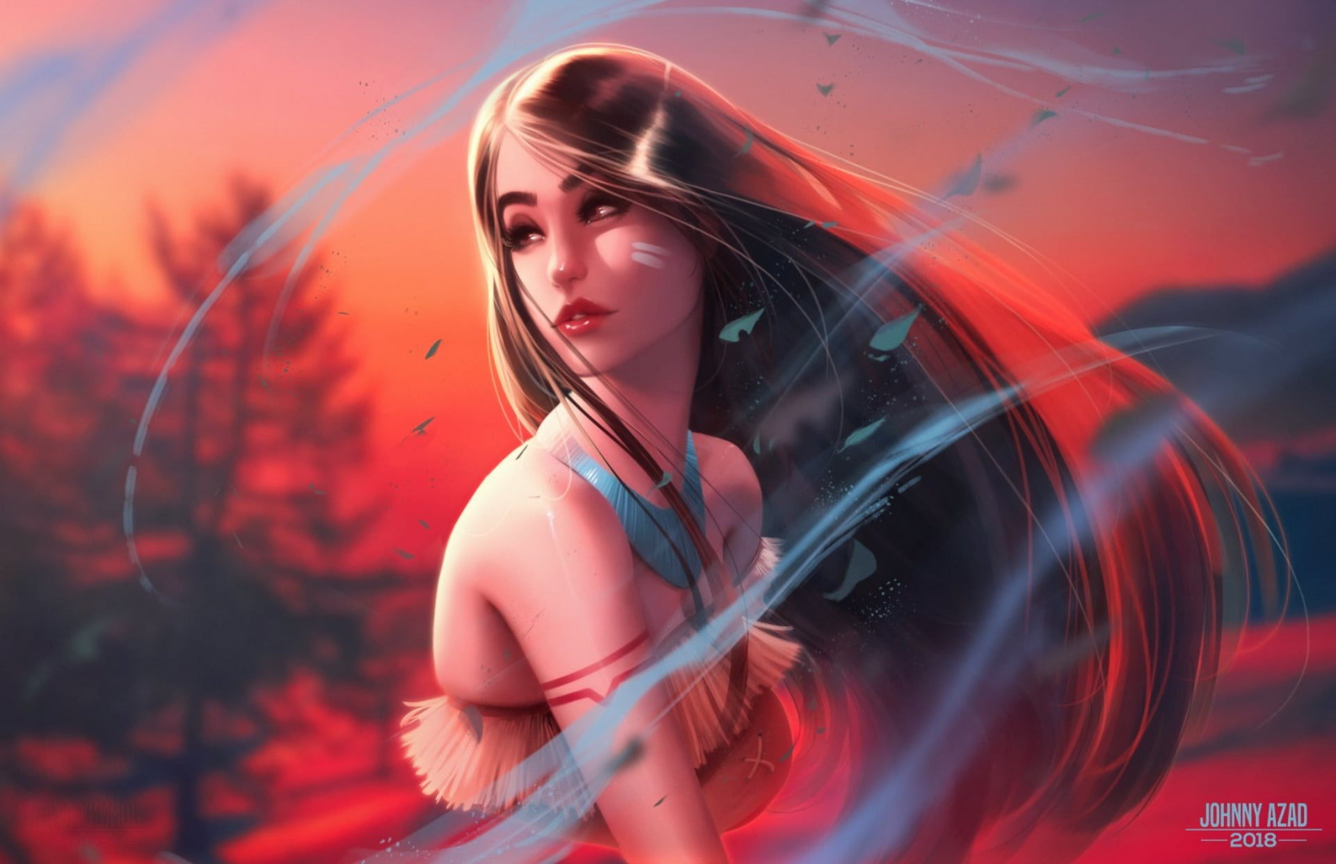 Pocahontas, 1080P, HD Wallpaper
