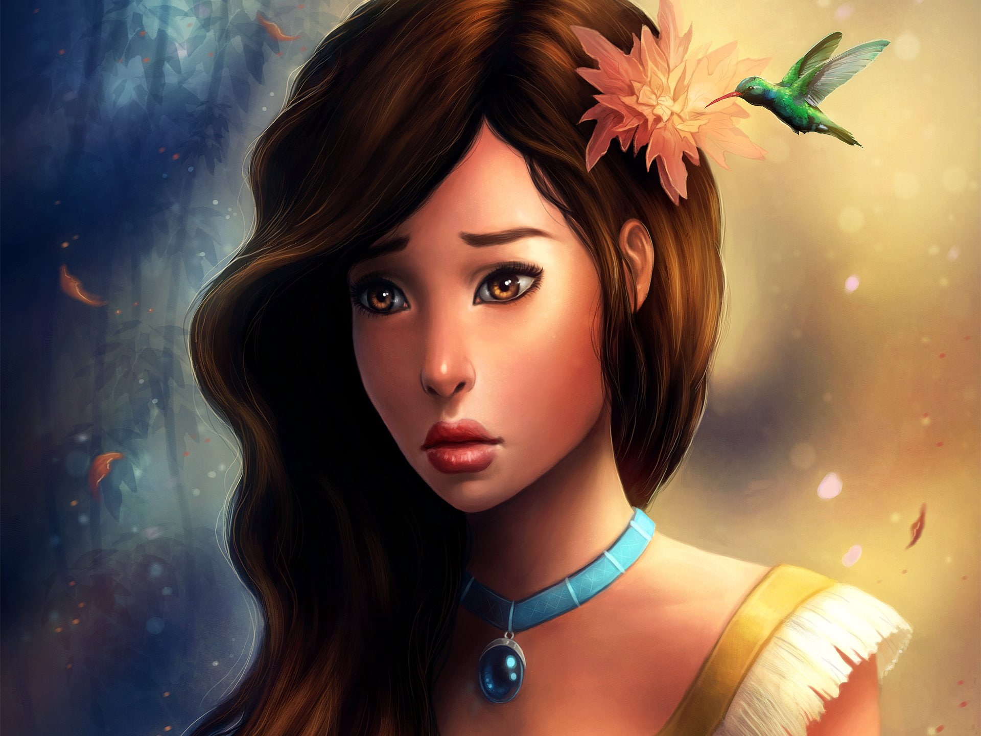 Pocahontas, 1080P, HD Wallpaper