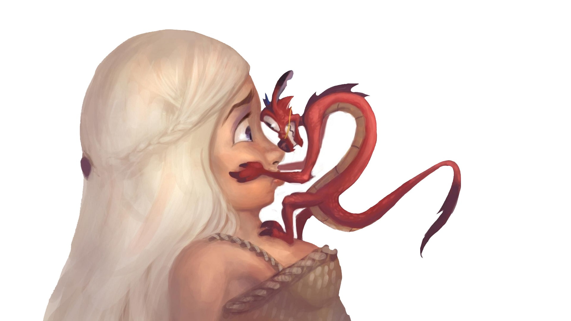 Crossover, 1080P, Mulan, Game Of Thrones, Daenerys Targaryen, HD Wallpaper