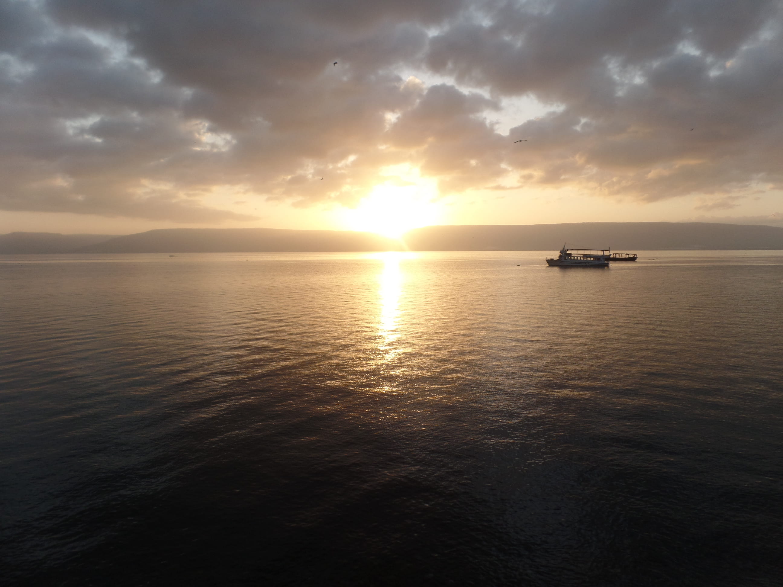 sunset, outdoors, horizon, cloud, horizon over water, tiberias, tranquility, love, galilee, jesus, reflection, sea, idyllic, 2K, god, beauty in nature, HD Wallpaper
