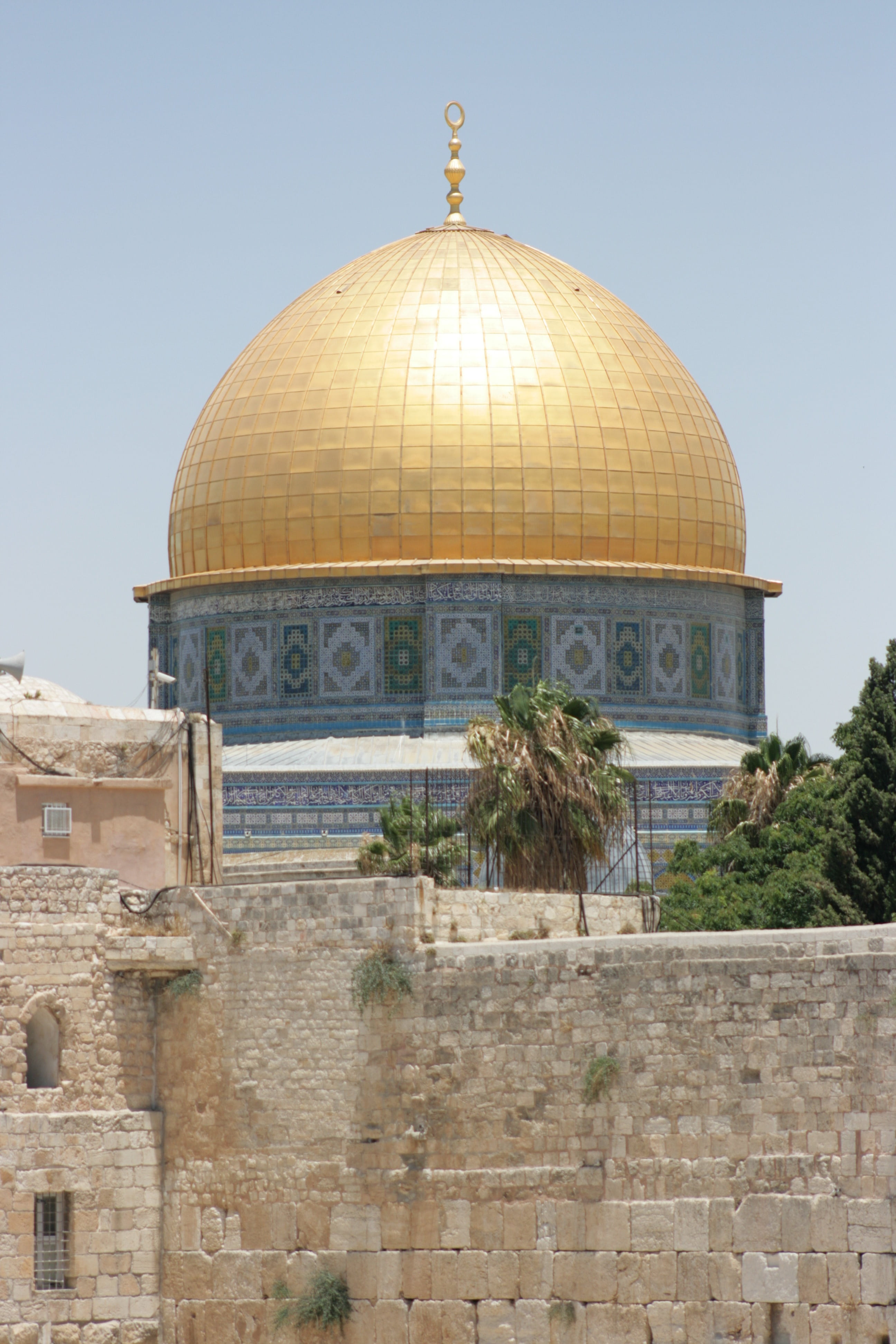 spirituality, religion, jerusalem, built structure, belief, architecture, travel destinations, muslims, place of worship, islam, 4K, history, clear sky, Phone HD Wallpaper