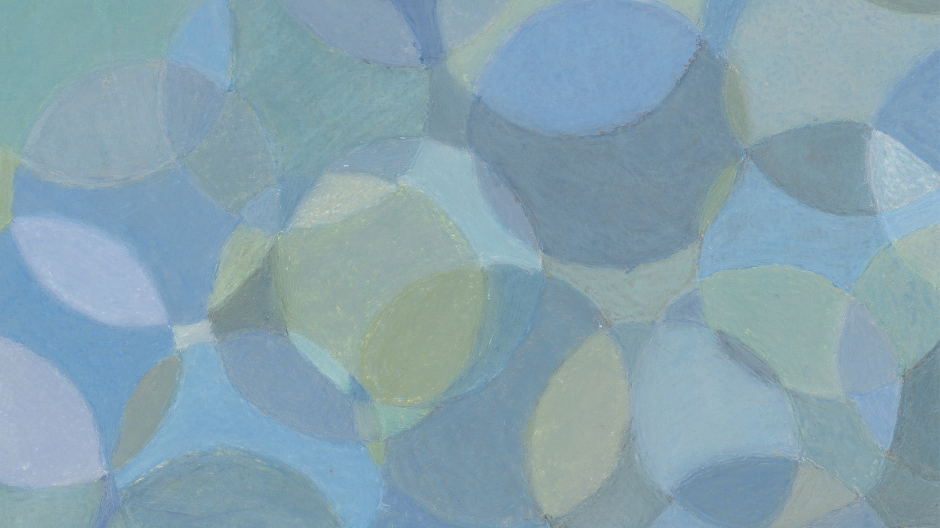painting, yellow, abstract, hd, round, gray, blue, digital/artwork, paintig, 1080P, HD Wallpaper