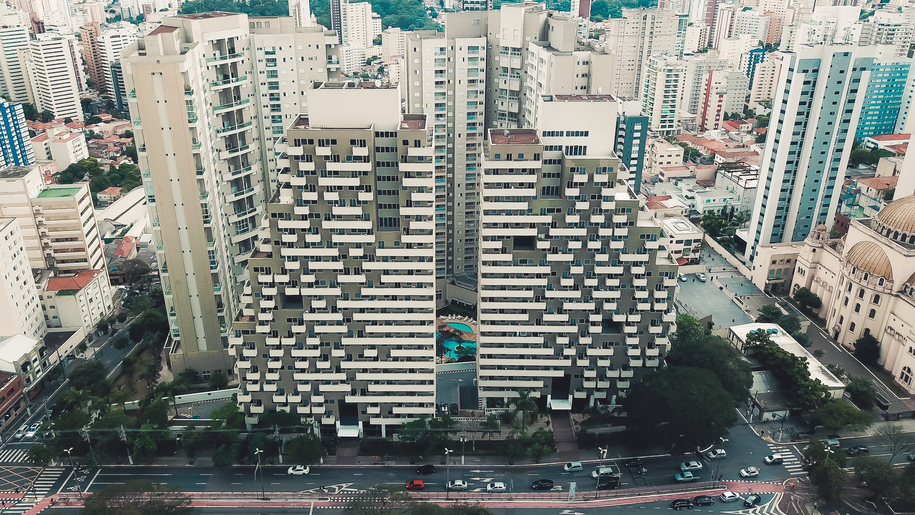 day, housing, motor vehicle, car, town, brazil, vehicle, office building exterior, neighborhood, city street, mode of transportation, high angle view, urban, HD Wallpaper