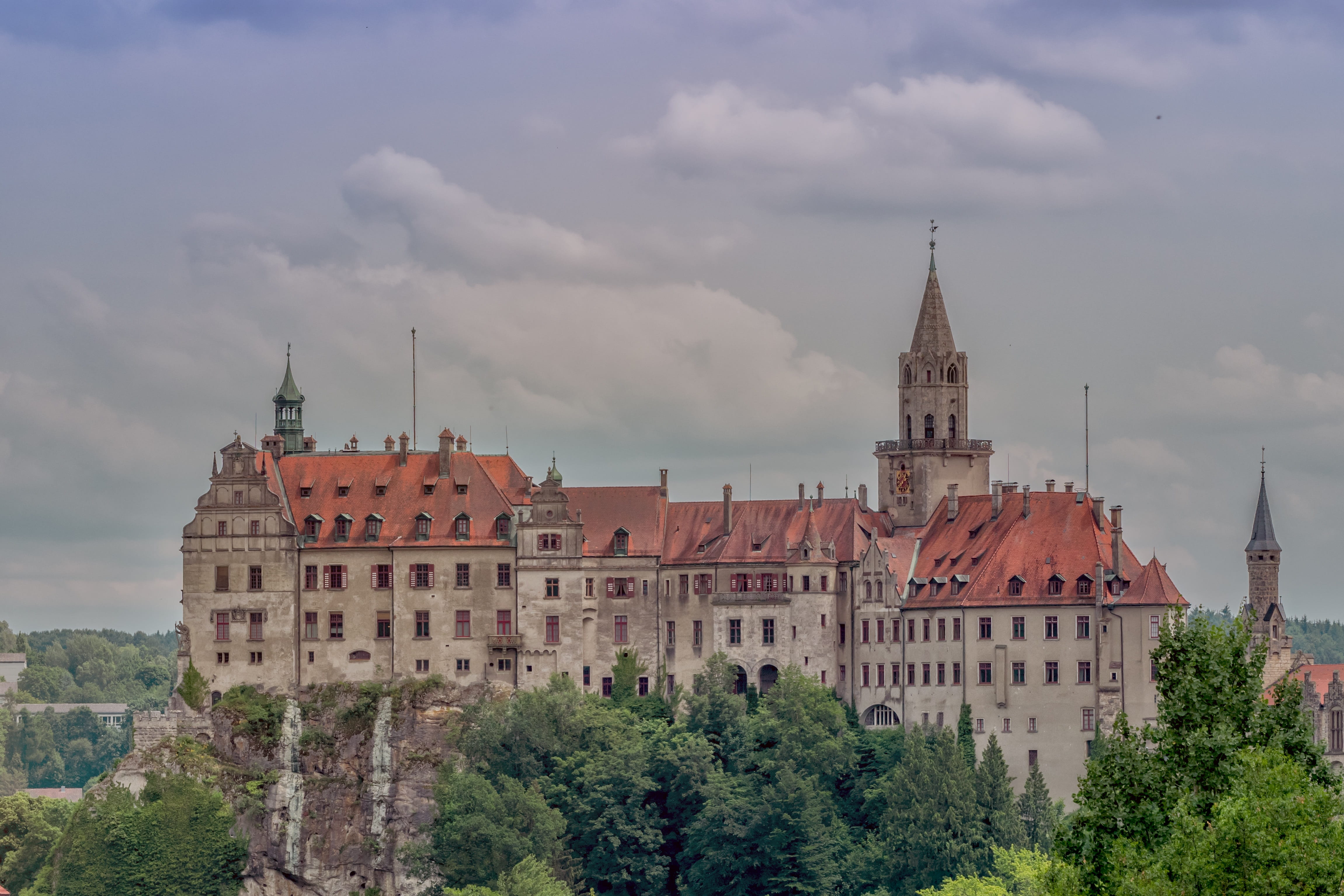 hohenzollern castle, no people, 4K, religion, fairy tale castle, sigma wrestle castle, building, brown, house hohenzollern, fortress, hihenzollern, concrete, HD Wallpaper