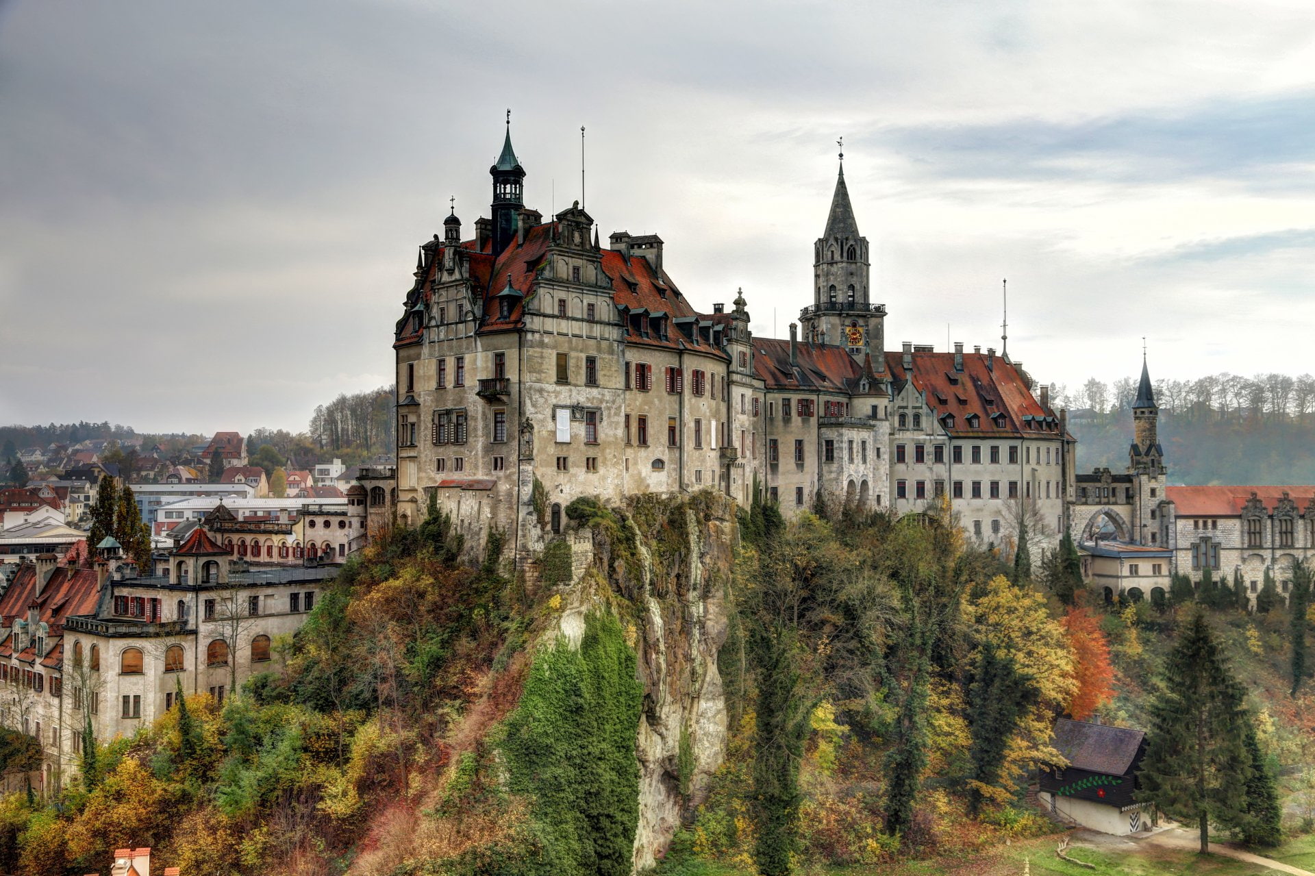 Castles, Sigmaringen Castle, 1080P, Germany, Baden-Württemberg, HD Wallpaper