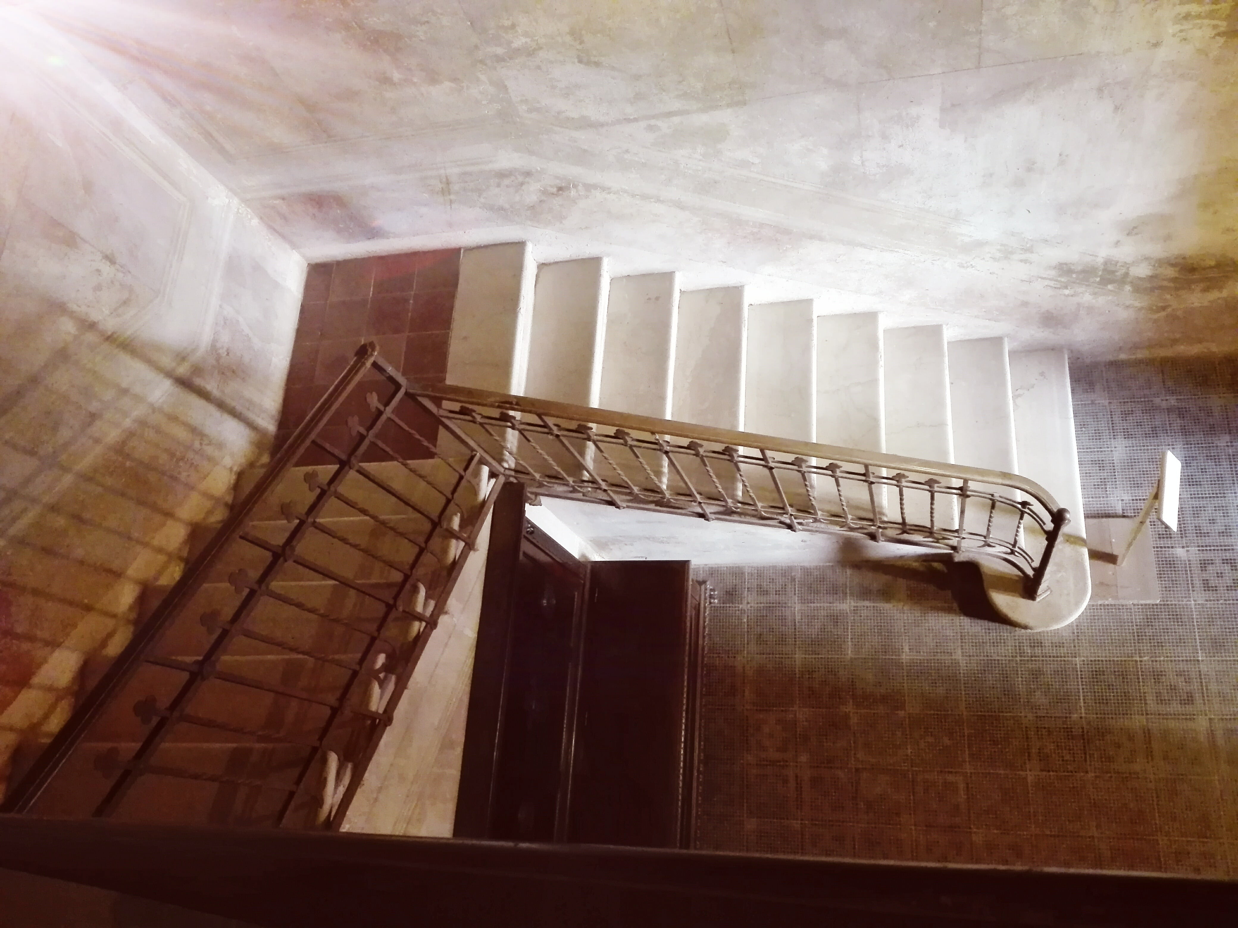 low angle view, indoors, padernello, steps and staircases, architecture, absence, building, castle, directly below, home interior, window, wall - building feature, HD Wallpaper