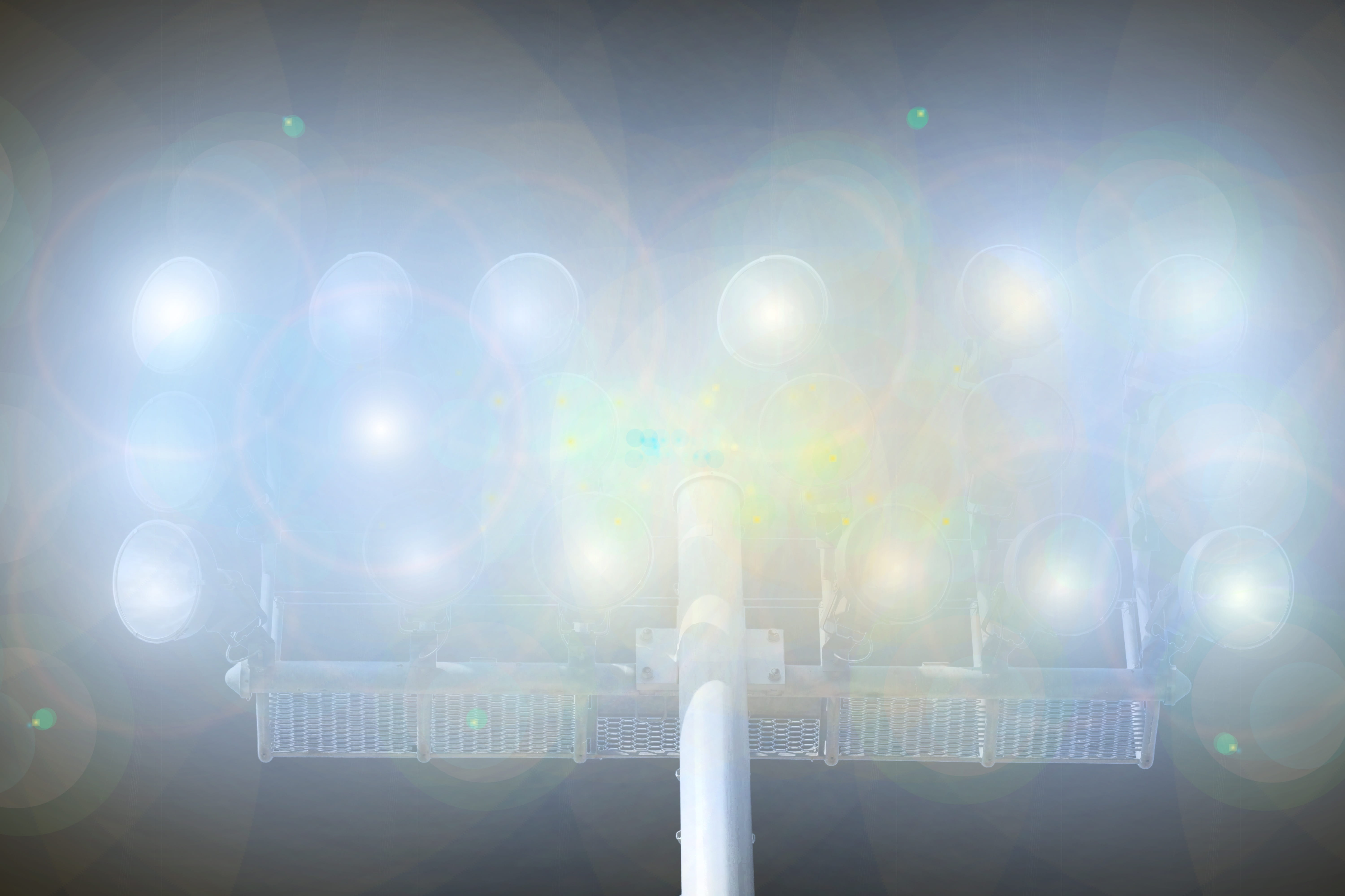 technology, lamp, turned, city, football, illuminated, architecture, sport, lights, digital composite, lamps, stadium, building exterior, spotlight, bright, HD Wallpaper