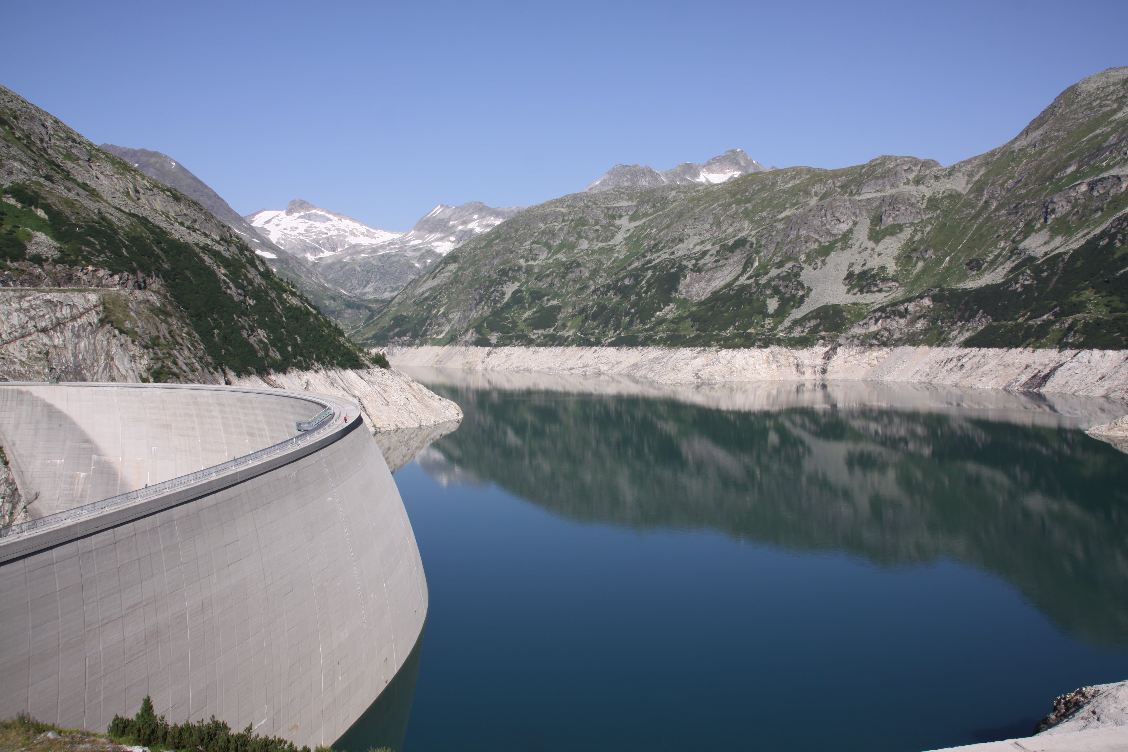 reservoir, austria, dam, water, malta valley, mountain peak, no people, outdoors, hydroelectric Power Station, river, nature, day, tranquility, landscape, HD Wallpaper