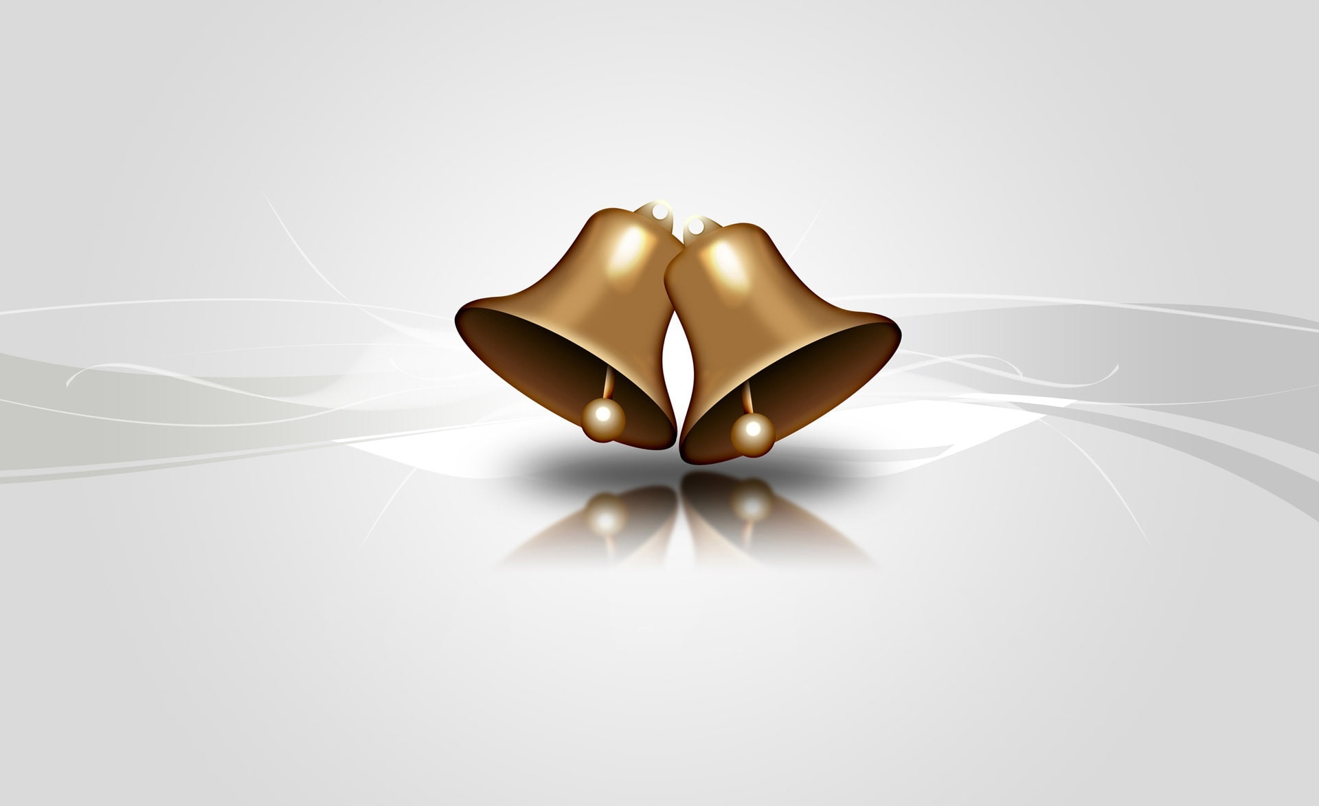 luxury, white background, shiny, indoors, still life, Christmas, heart shape, bells, no people, positive emotion, event, Holidays, colored, emotion, paper, HD Wallpaper